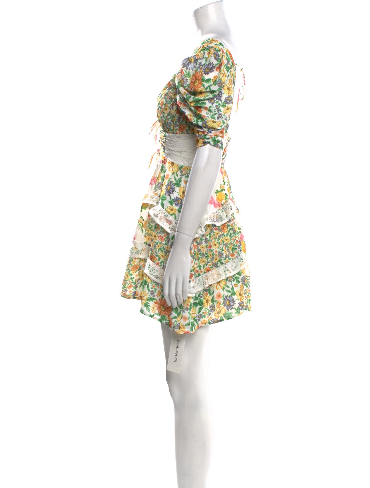 For Love & Lemons Floral Print Mini Dress w/ Tags