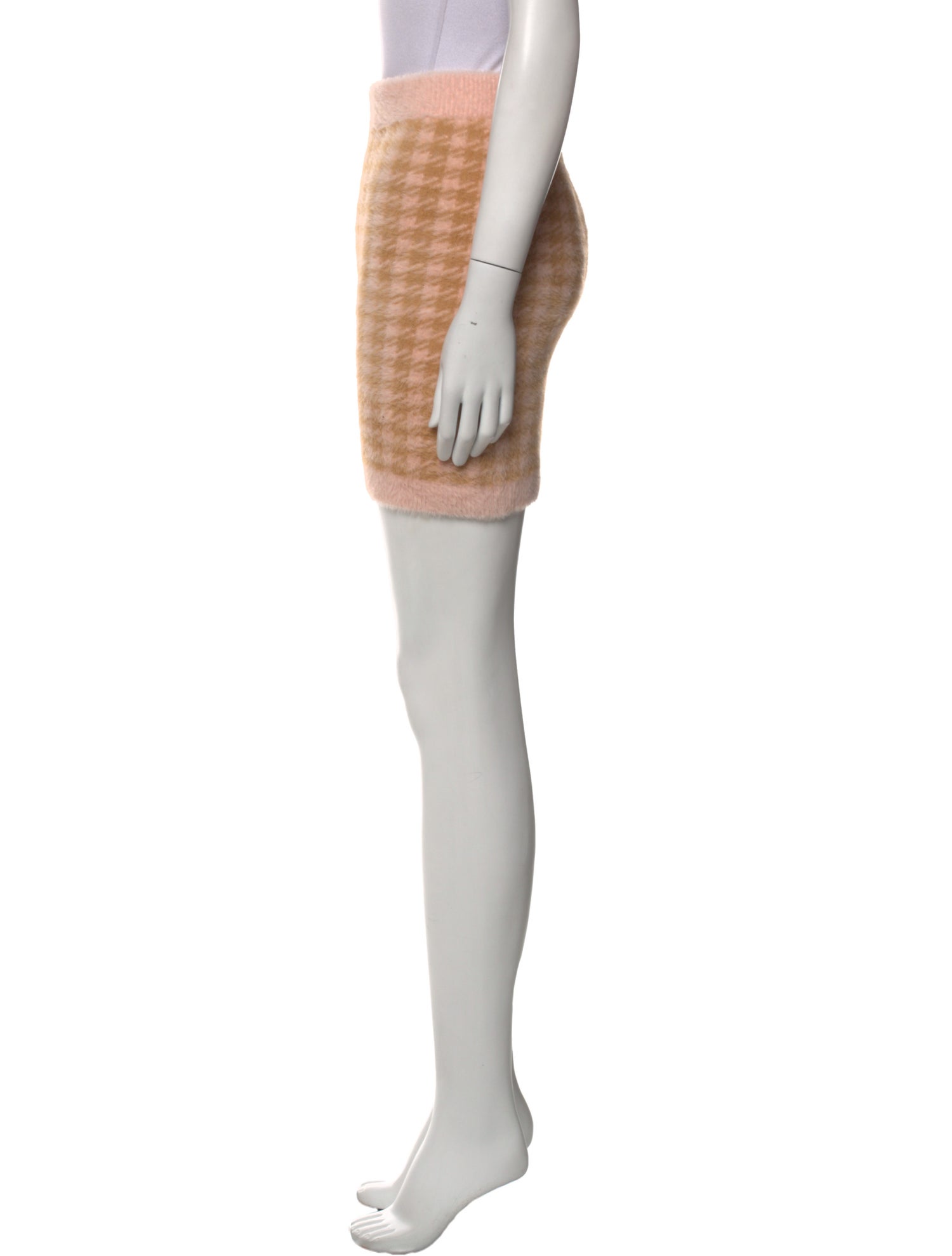 For Love & Lemons Plaid Print Mini Skirt