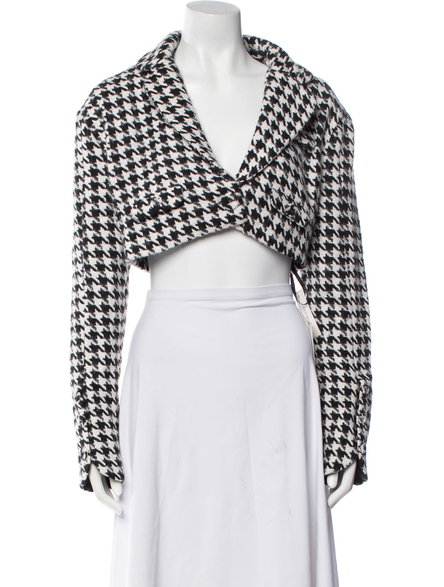 For Love & Lemons Houndstooth Print Bolero
