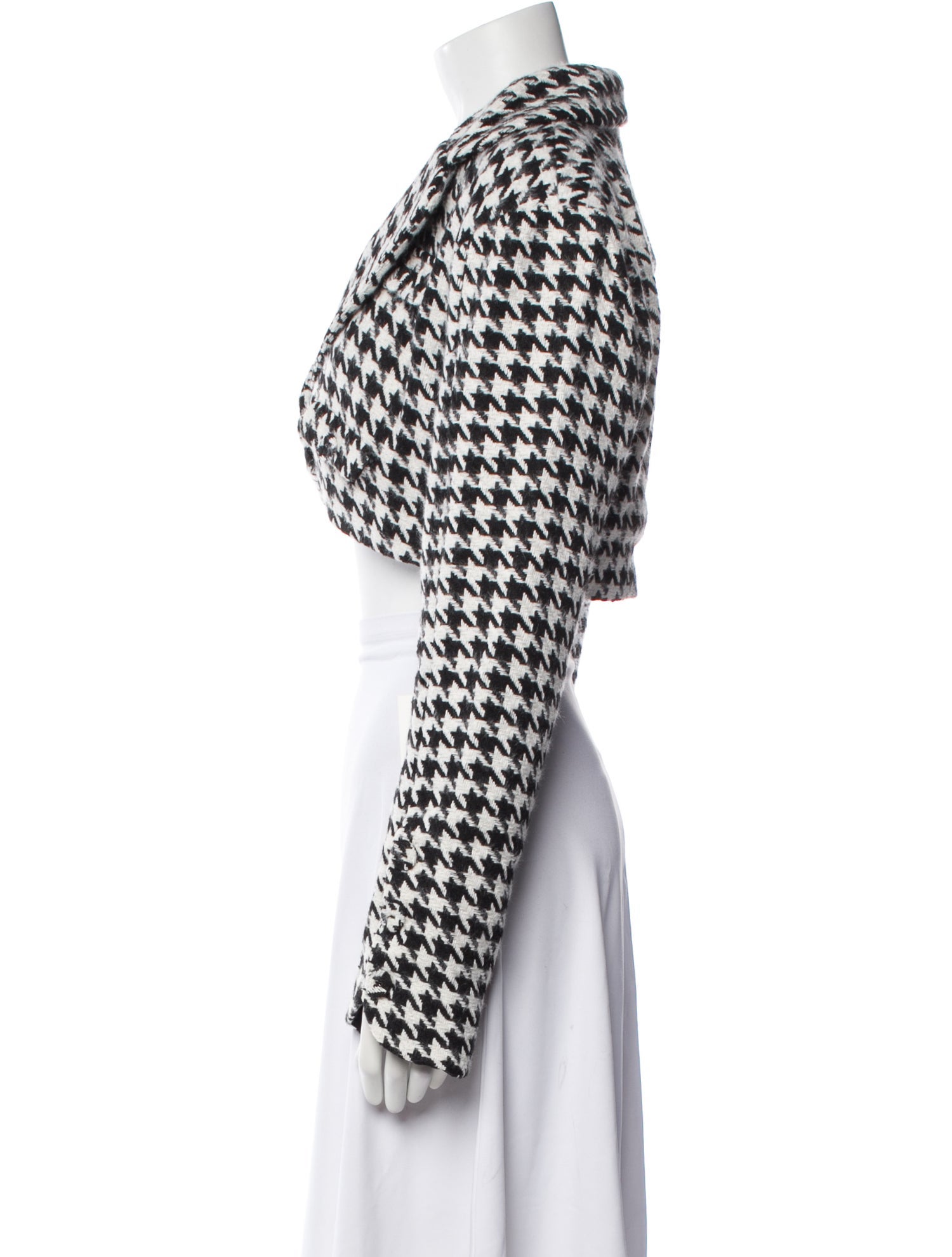 For Love & Lemons Houndstooth Print Bolero
