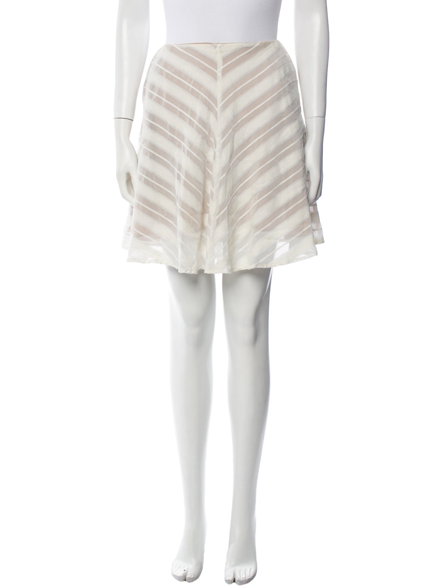 For Love & Lemons Striped Mini Skirt