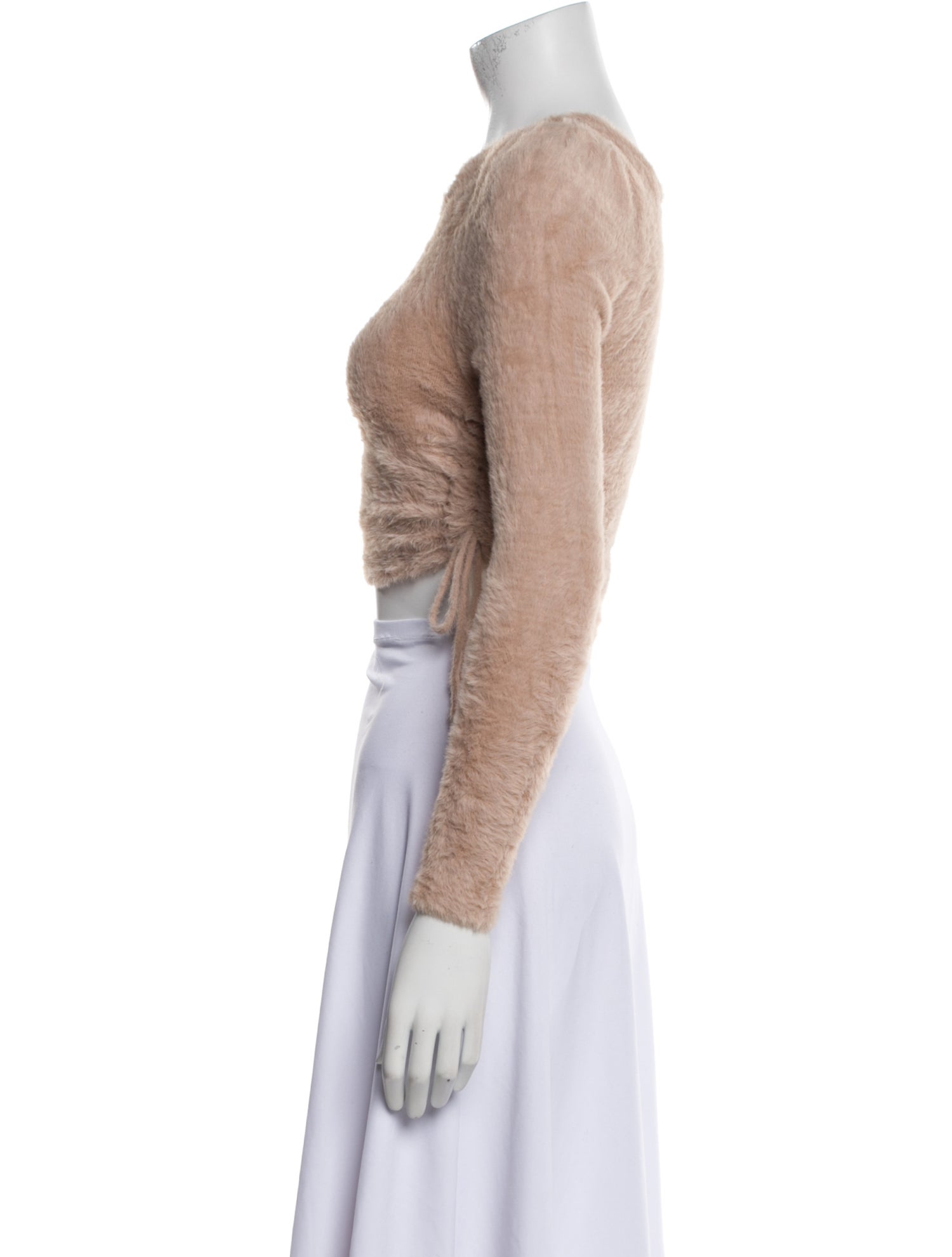 For Love & Lemons Scoop Neck Long Sleeve Crop Top w/ Tags