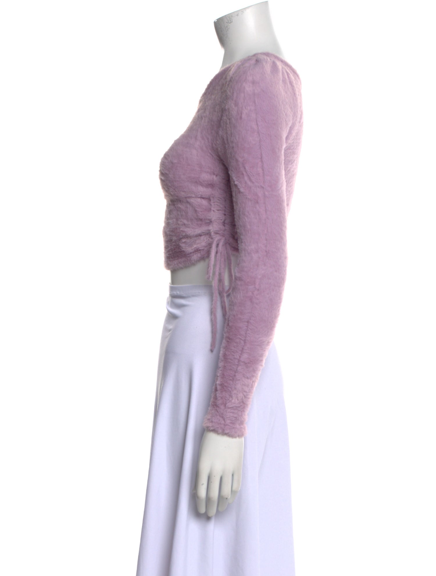 For Love & Lemons Scoop Neck Long Sleeve Crop Top w/ Tags