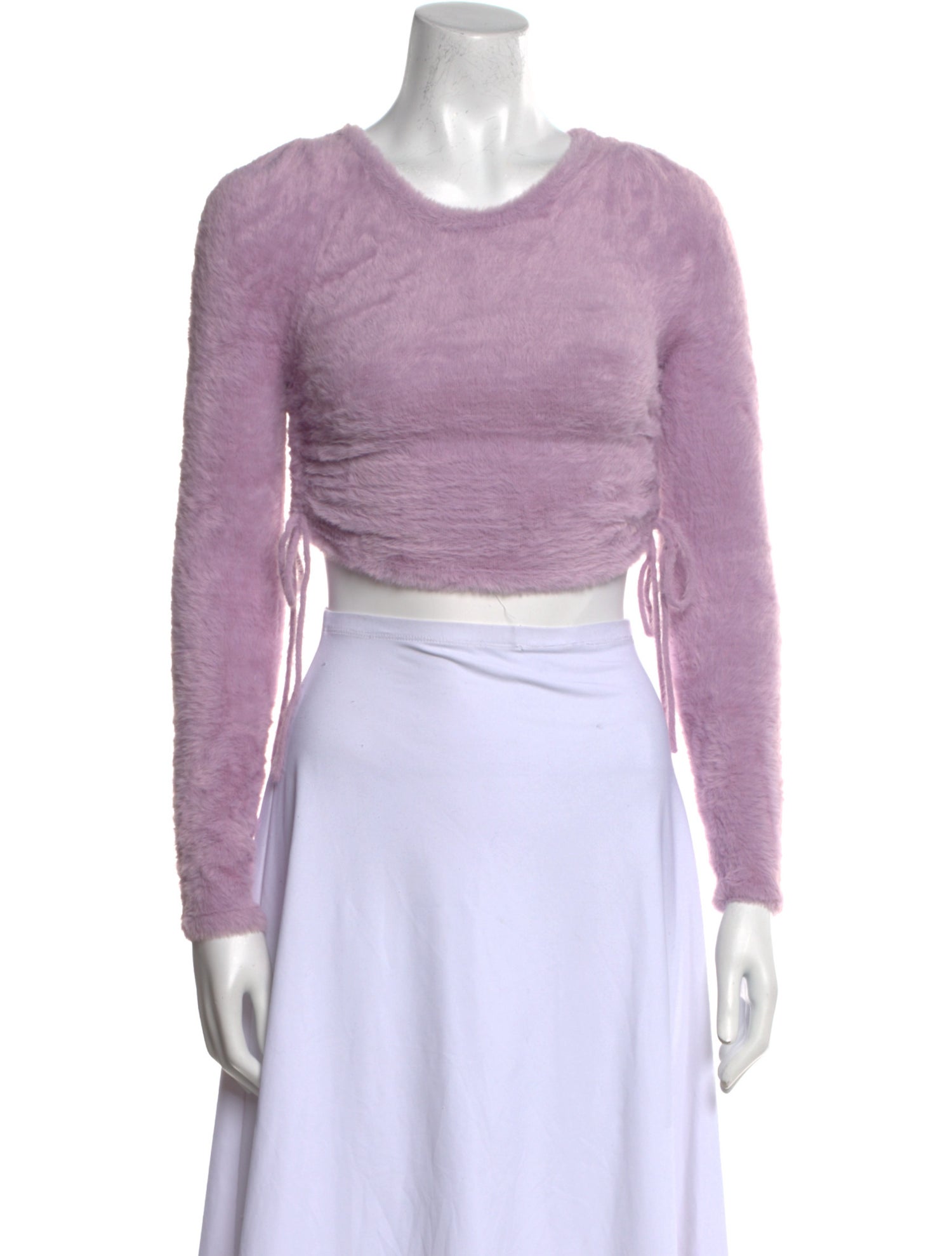 For Love & Lemons Scoop Neck Long Sleeve Crop Top w/ Tags