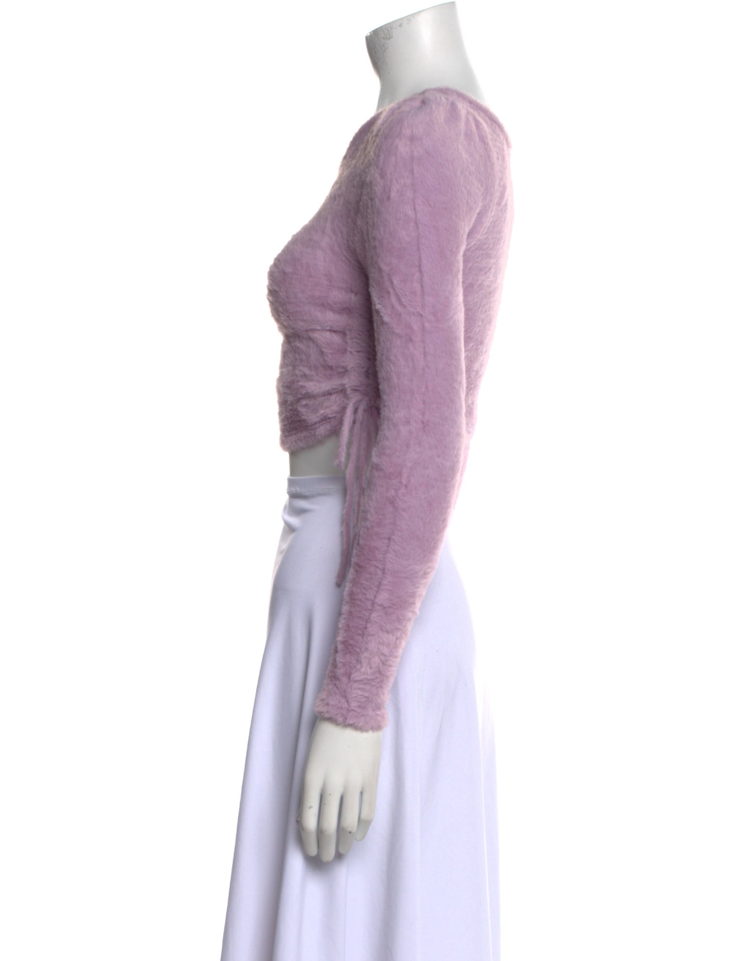 For Love & Lemons Scoop Neck Long Sleeve Crop Top w/ Tags