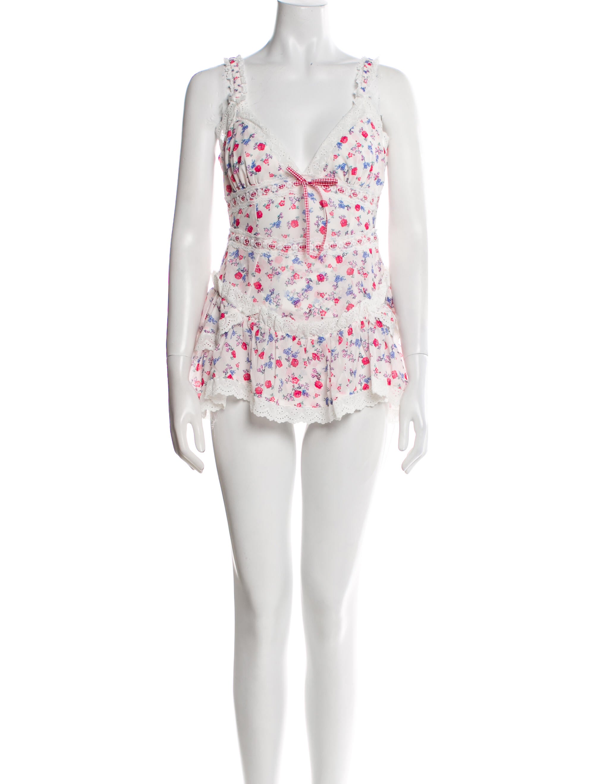 For Love & Lemons Floral Print Mini Dress w/ Tags