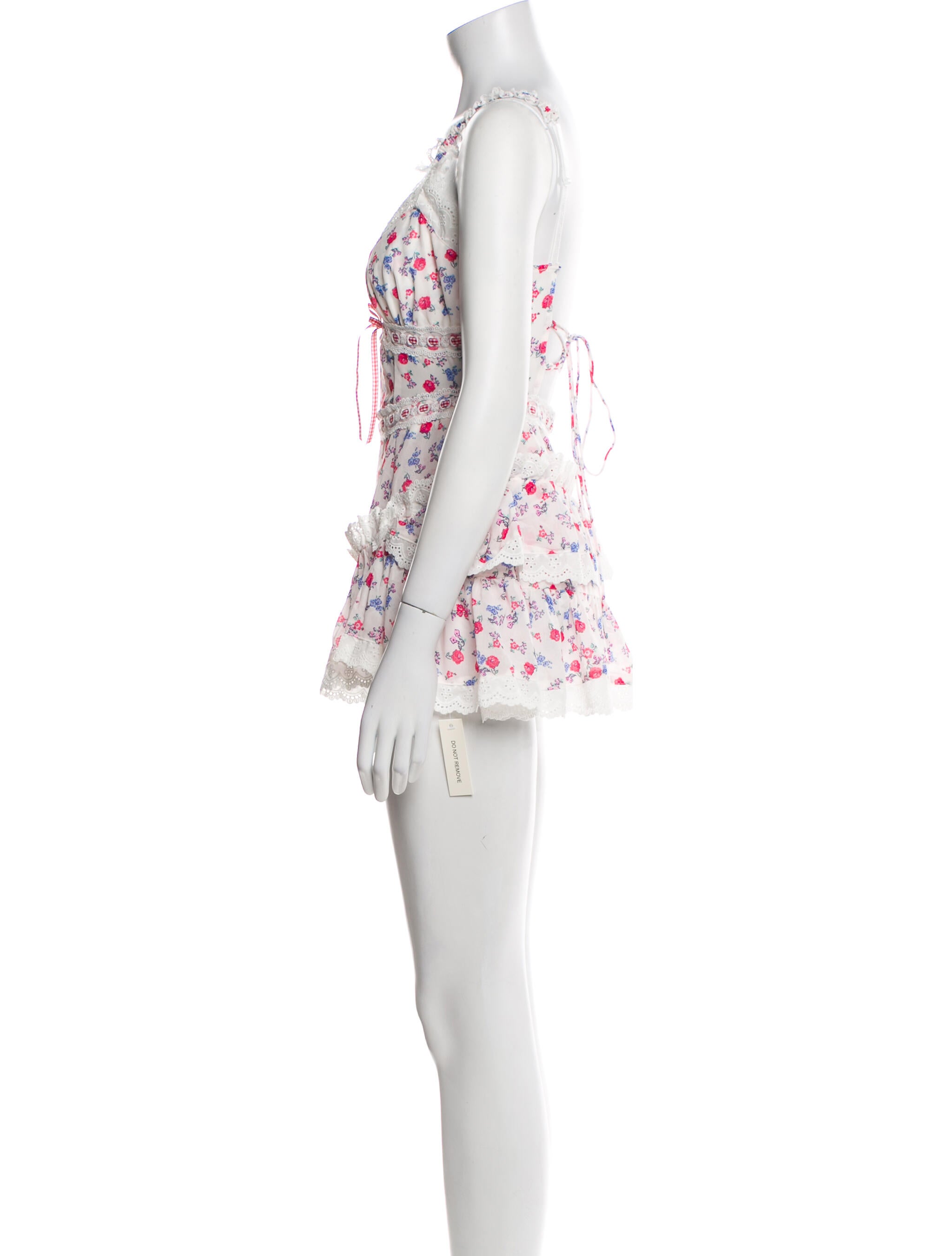 For Love & Lemons Floral Print Mini Dress w/ Tags