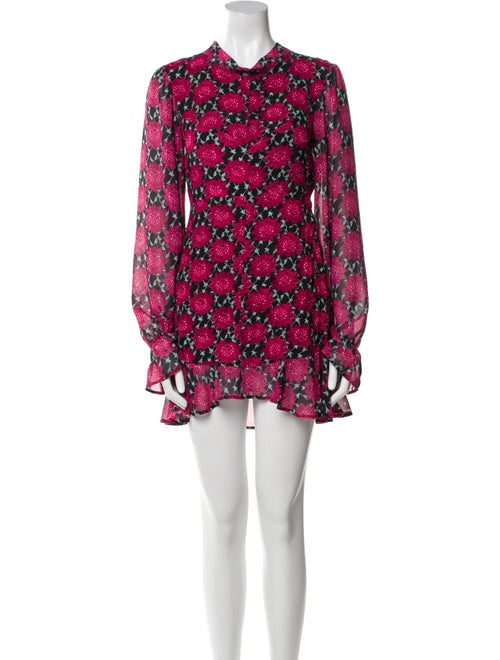 For Love & Lemons Floral Print Mini Dress