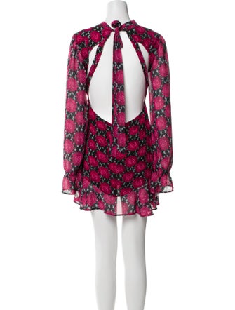 For Love & Lemons Floral Print Mini Dress
