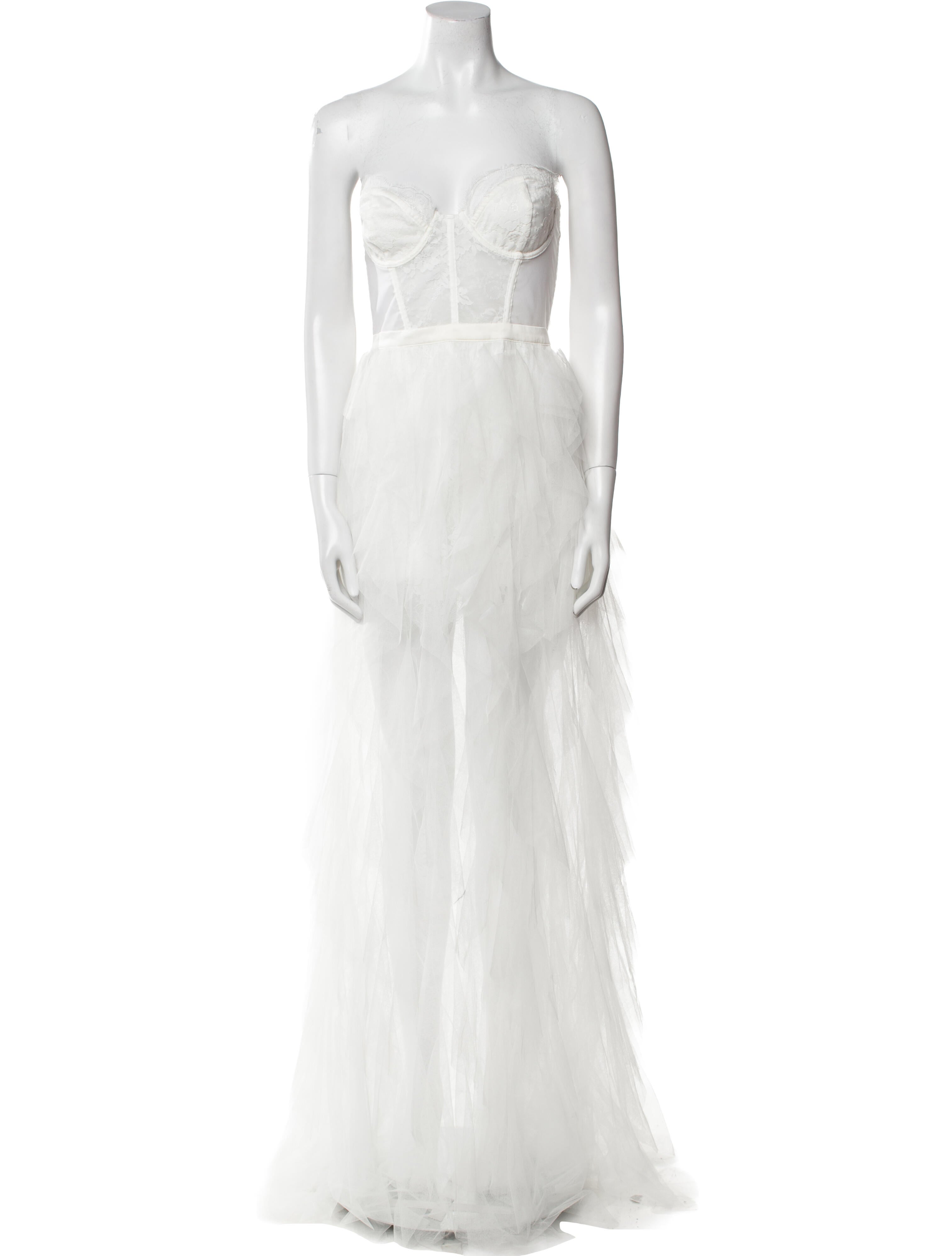 For Love & Lemons Strapless Long Dress