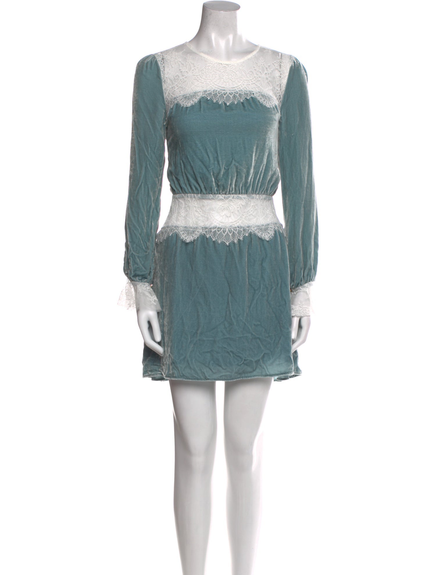 For Love & Lemons Crew Neck Mini Dress