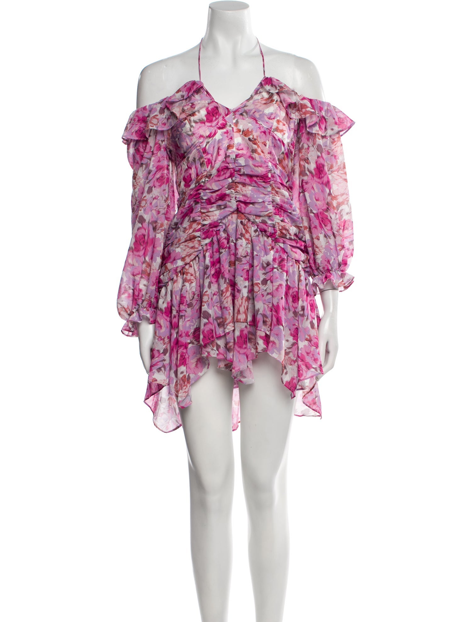 For Love & Lemons Floral Print Mini Dress