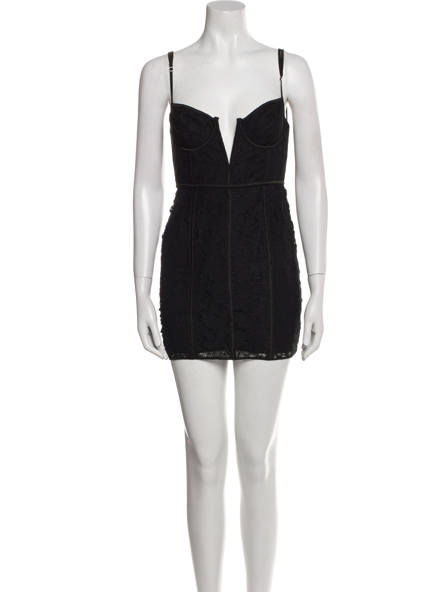For Love & Lemons Square Neckline Mini Dress