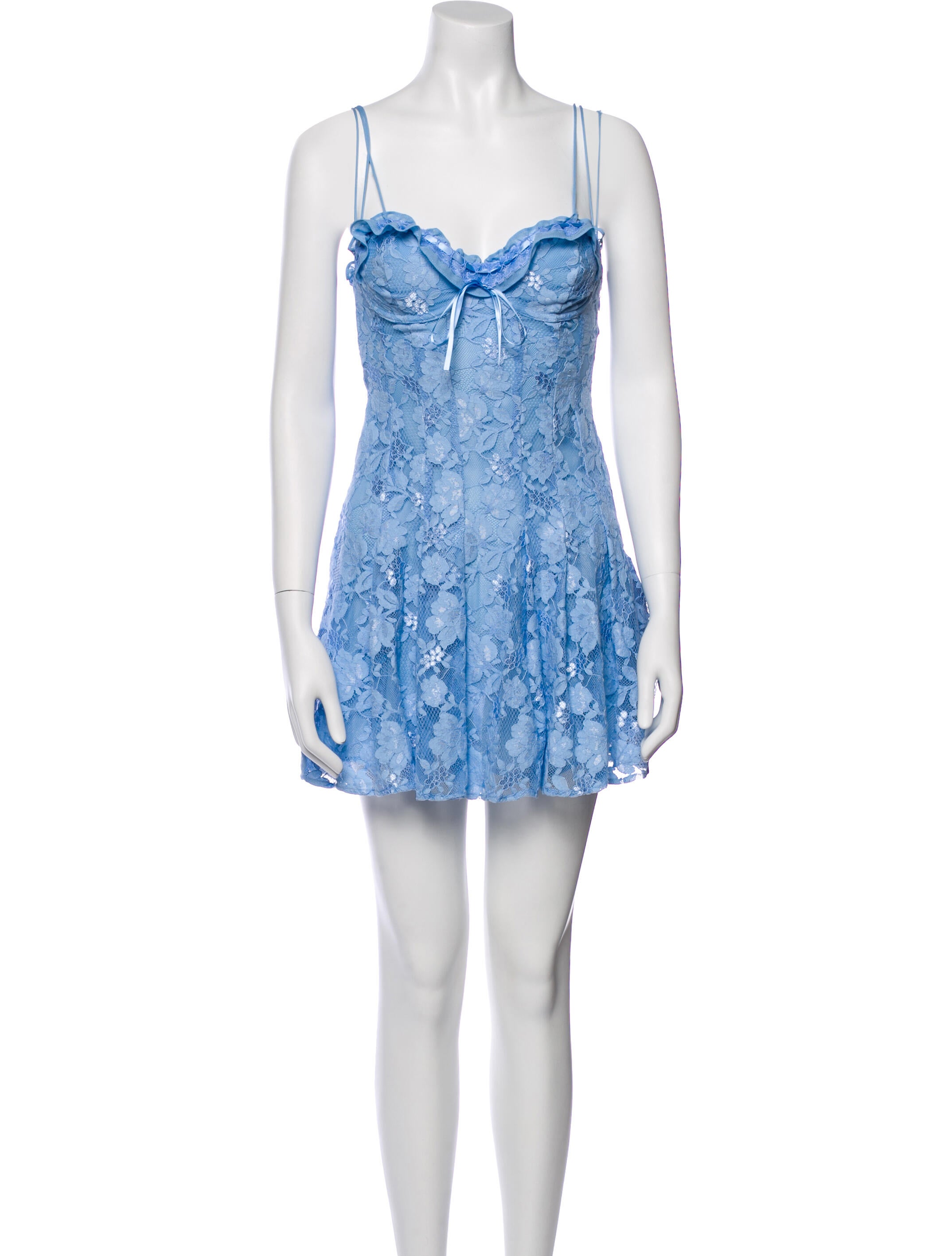 For Love & Lemons Square Neckline Mini Dress