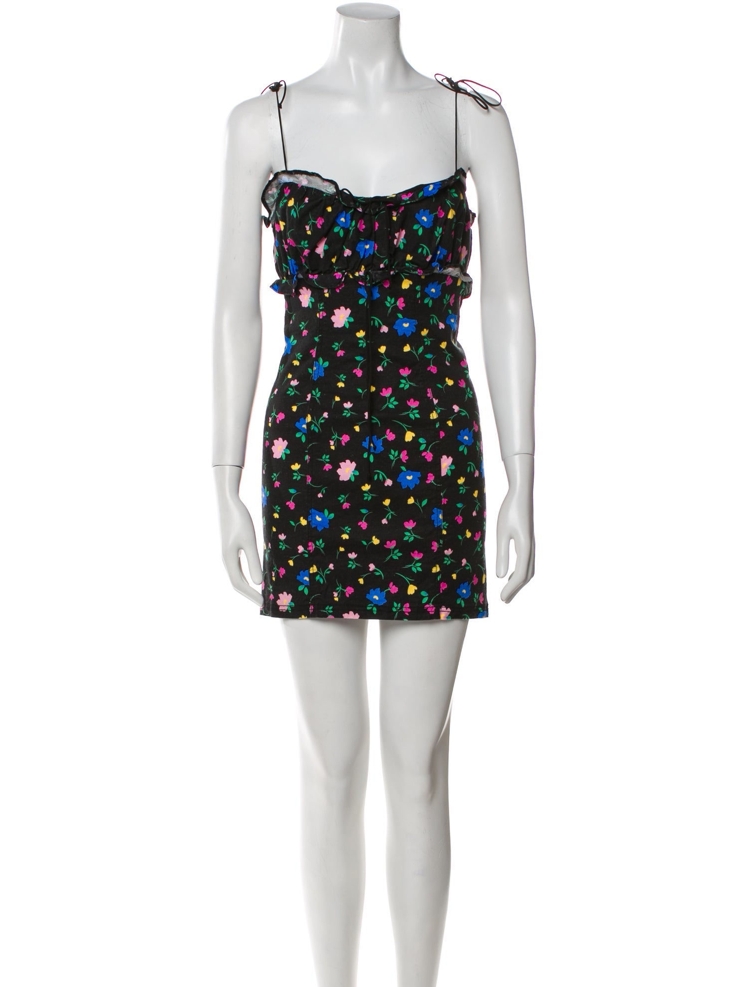 For Love & Lemons Floral Print Mini Dress