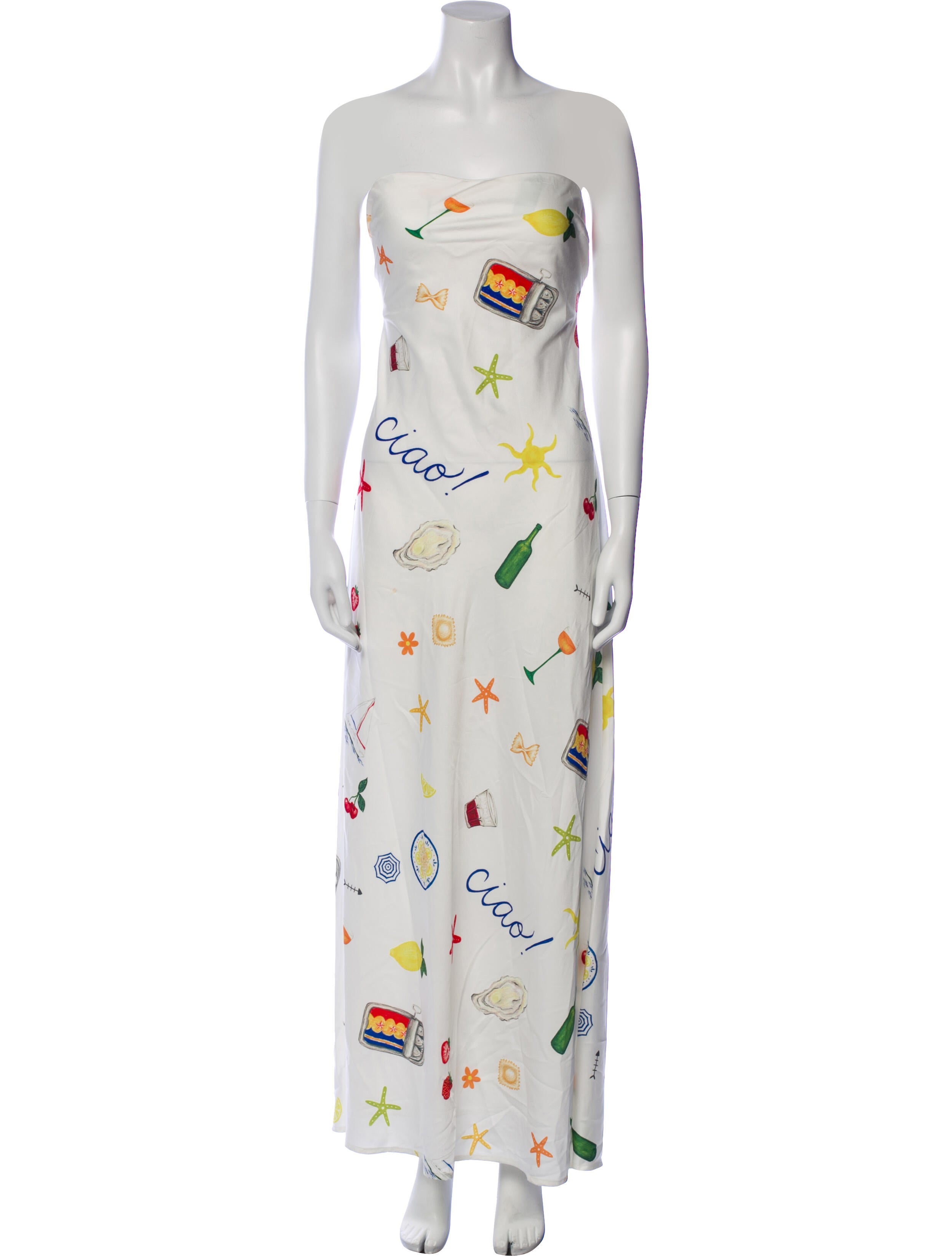 For Love & Lemons Printed Midi Length Dress