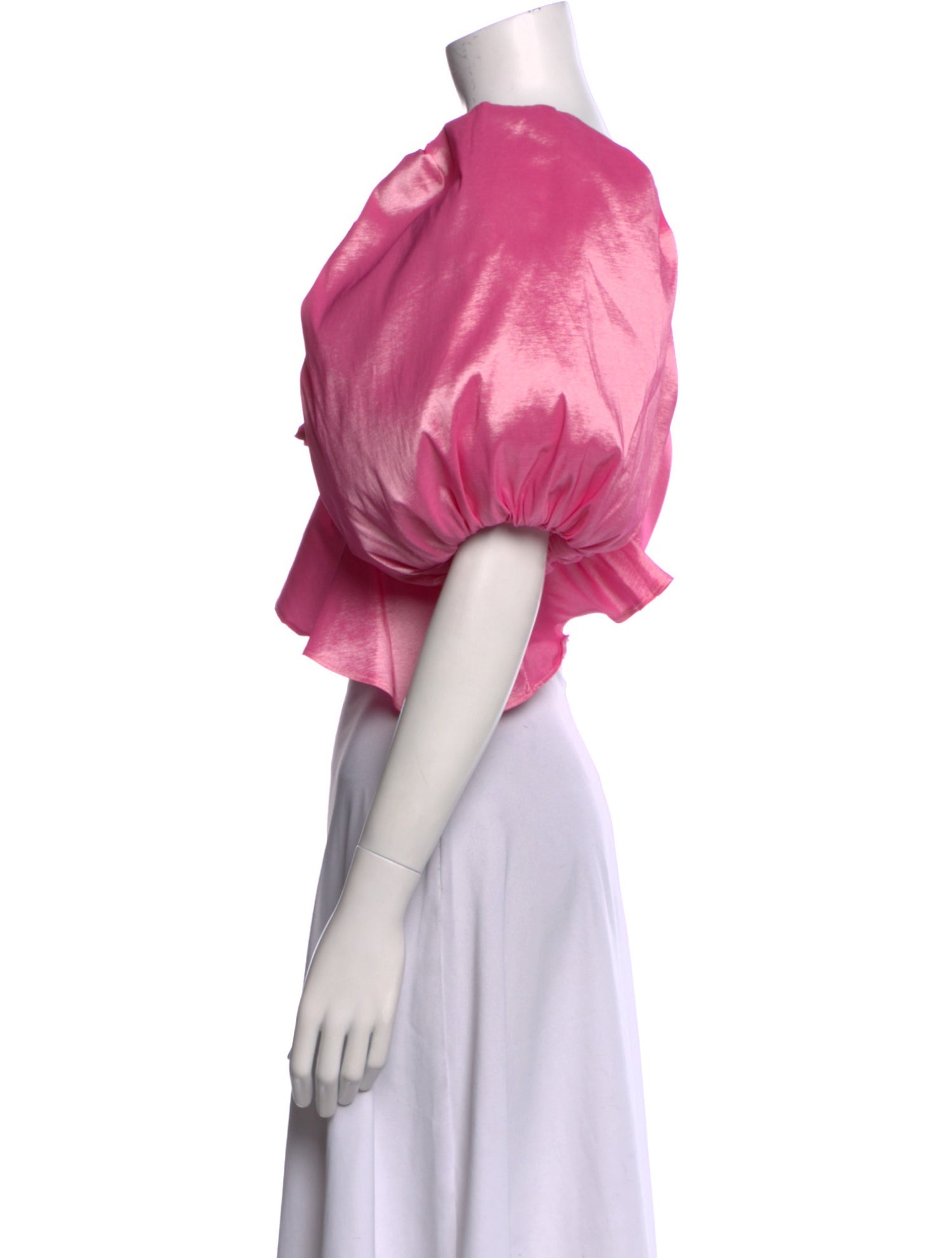 For Love & Lemons Square Neckline Short Sleeve Crop Top w/ Tags