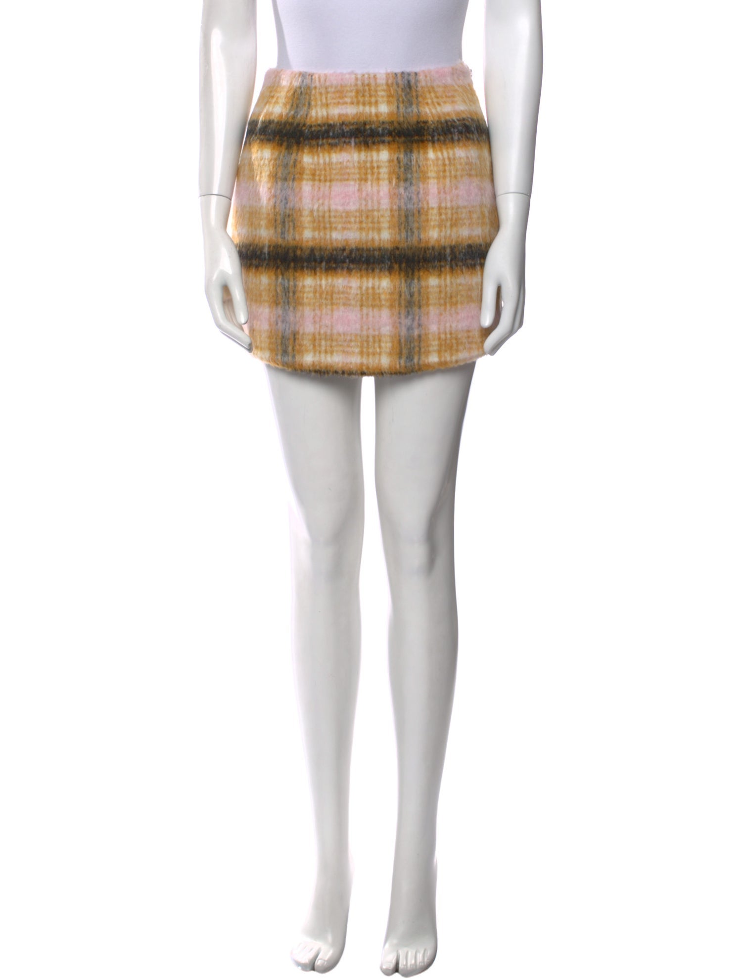 For Love & Lemons Plaid Print Mini Skirt w/ Tags