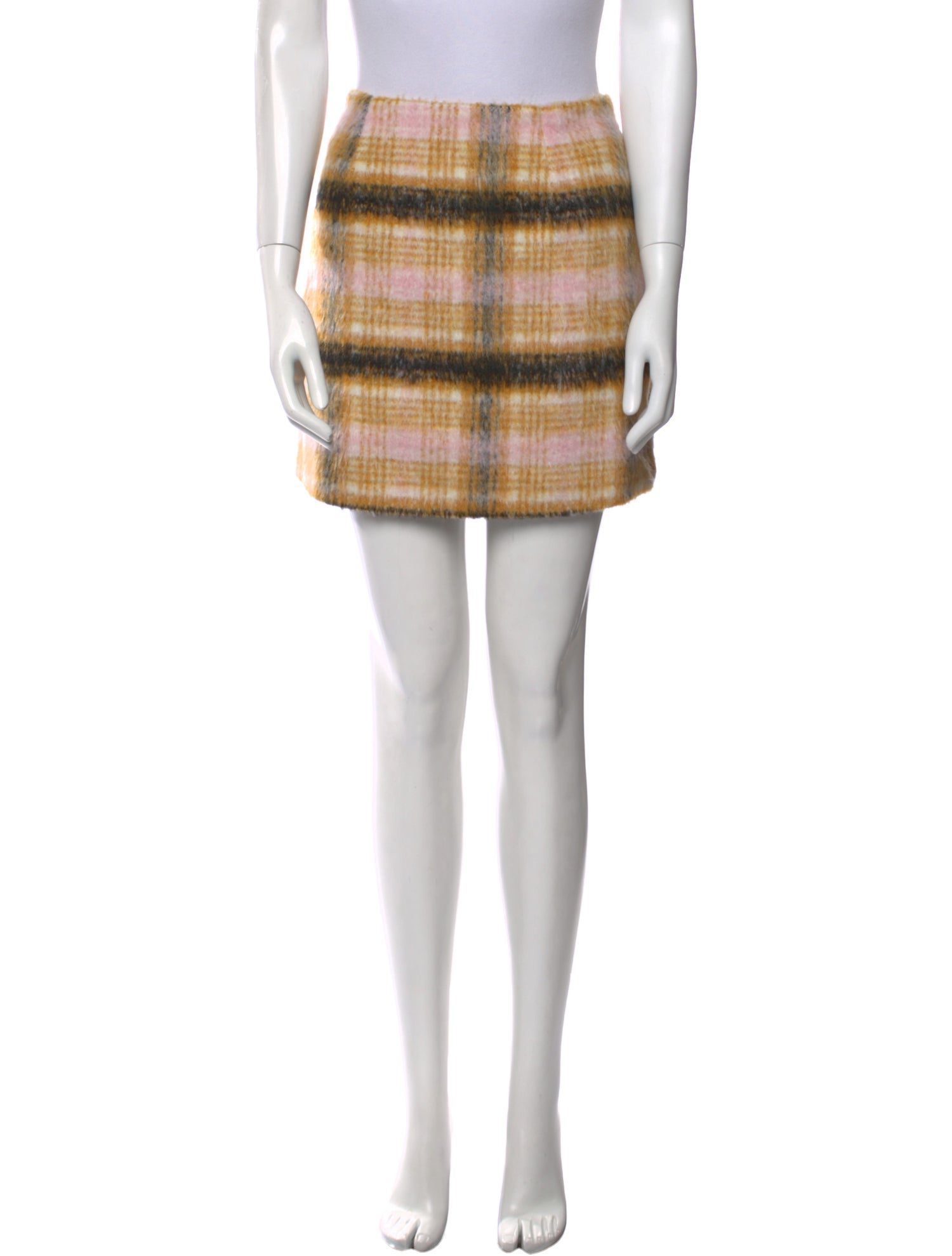 For Love & Lemons Plaid Print Mini Skirt w/ Tags