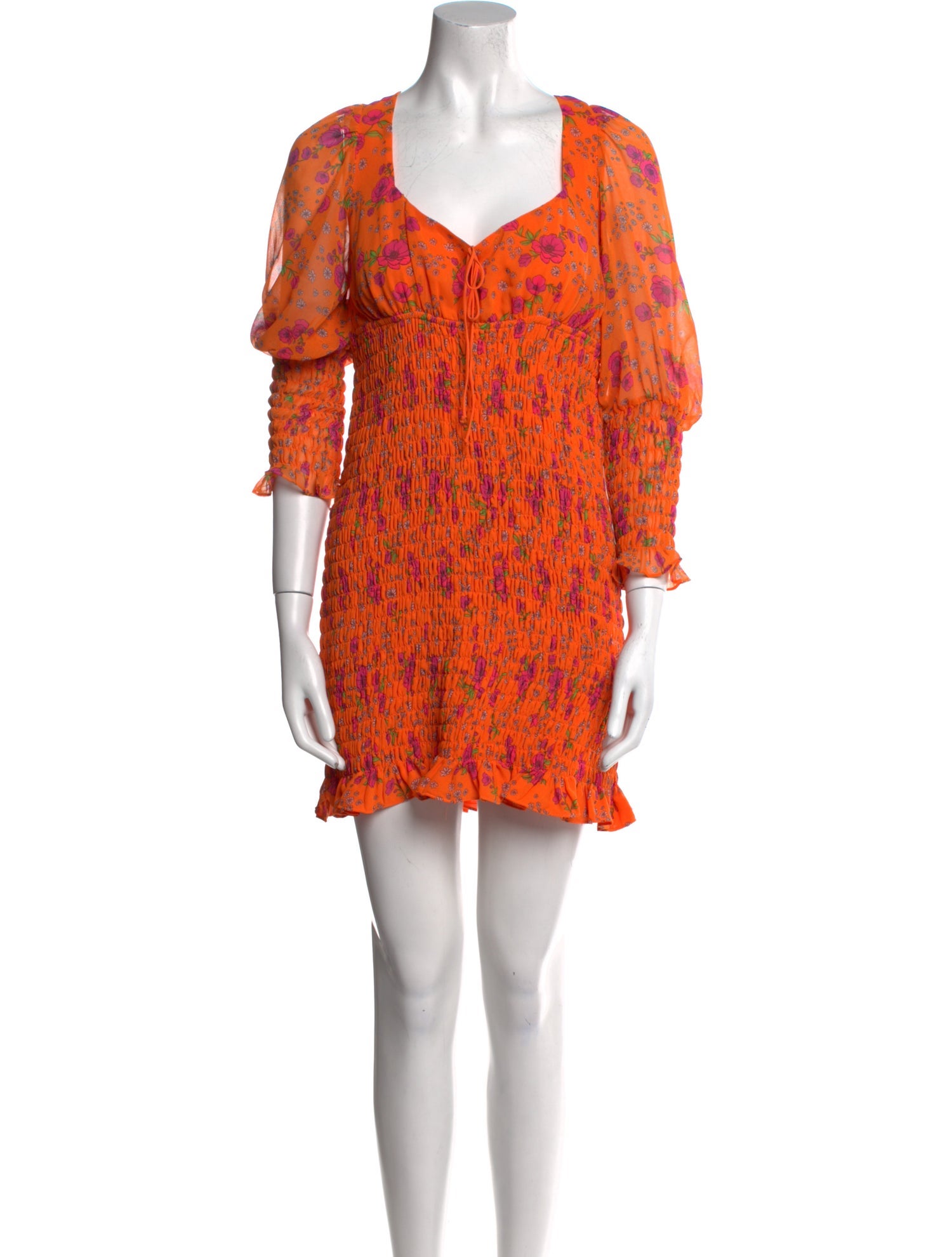 For Love & Lemons Floral Print Mini Dress w/ Tags