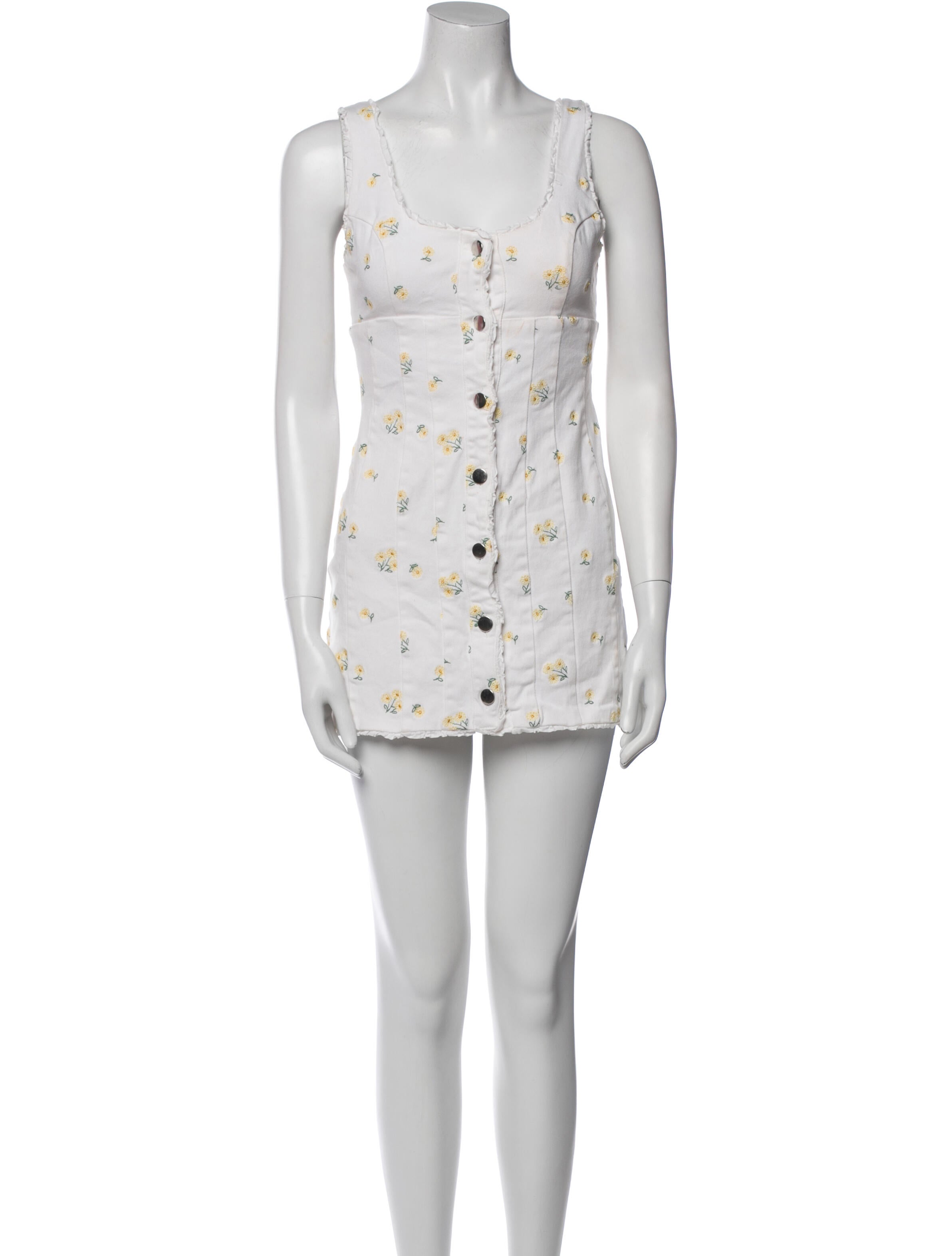 For Love & Lemons Square Neckline Mini Dress