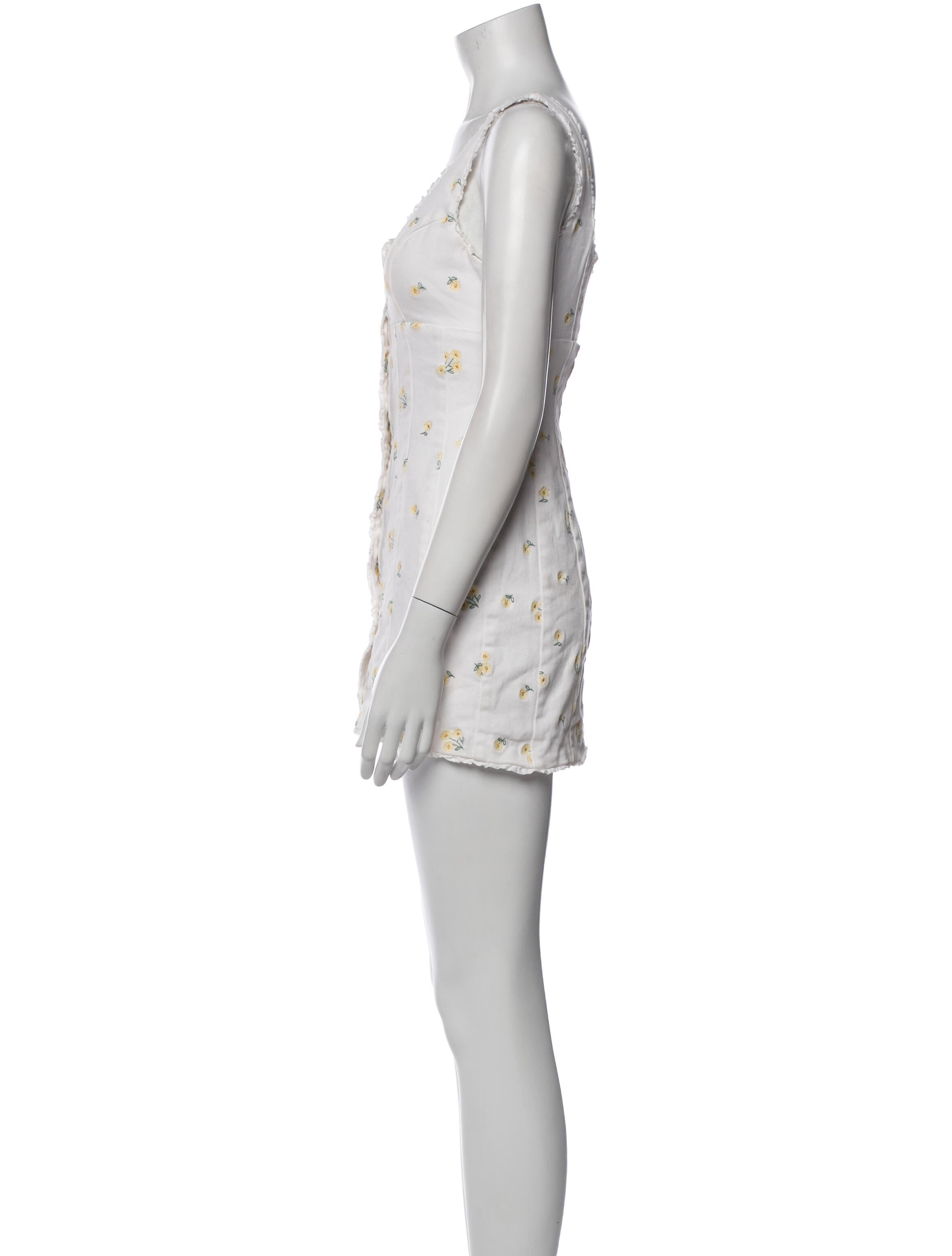 For Love & Lemons Square Neckline Mini Dress