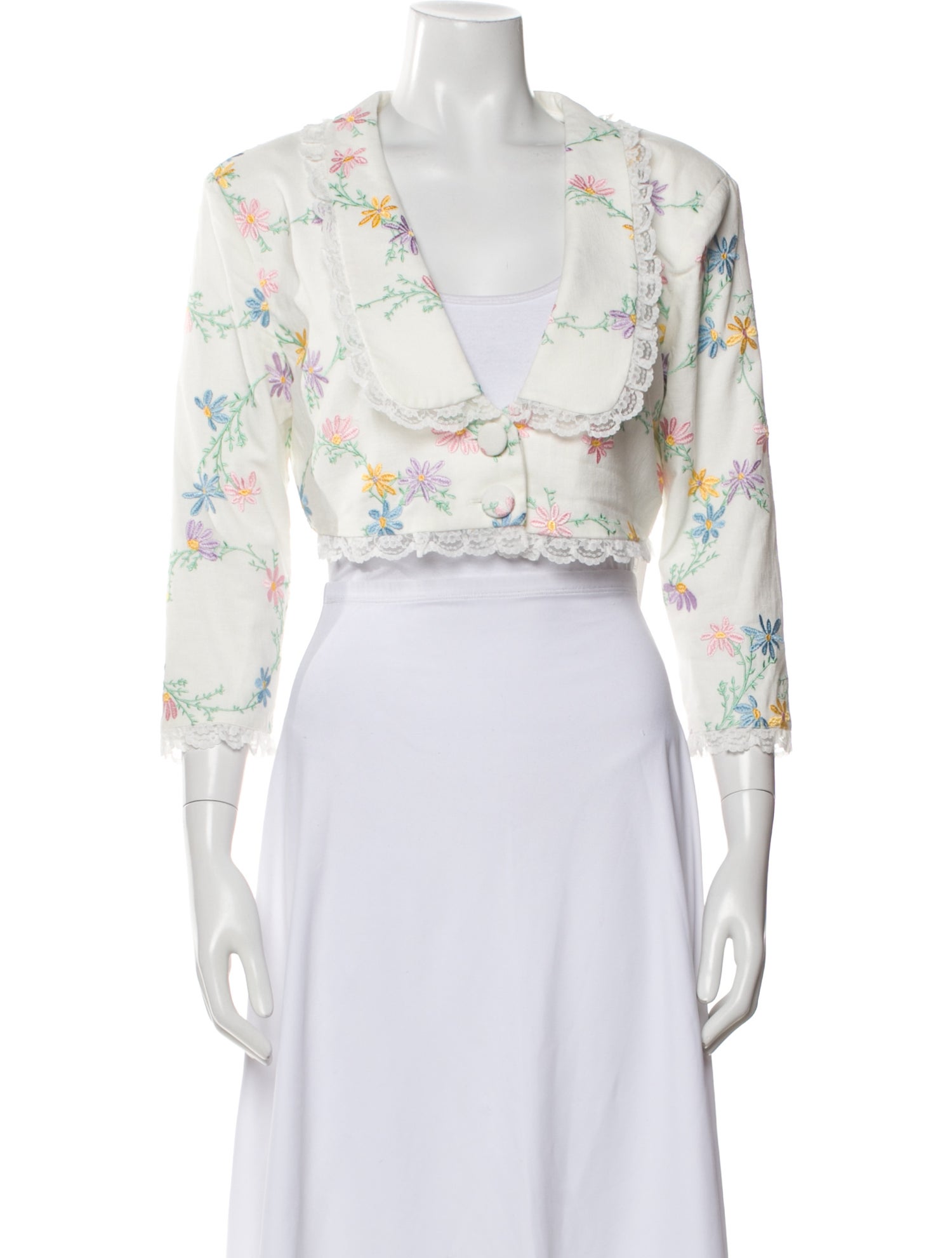 For Love & Lemons Floral Print Bolero