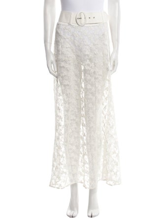 For Love & Lemons Lace Pattern Midi Length Skirt