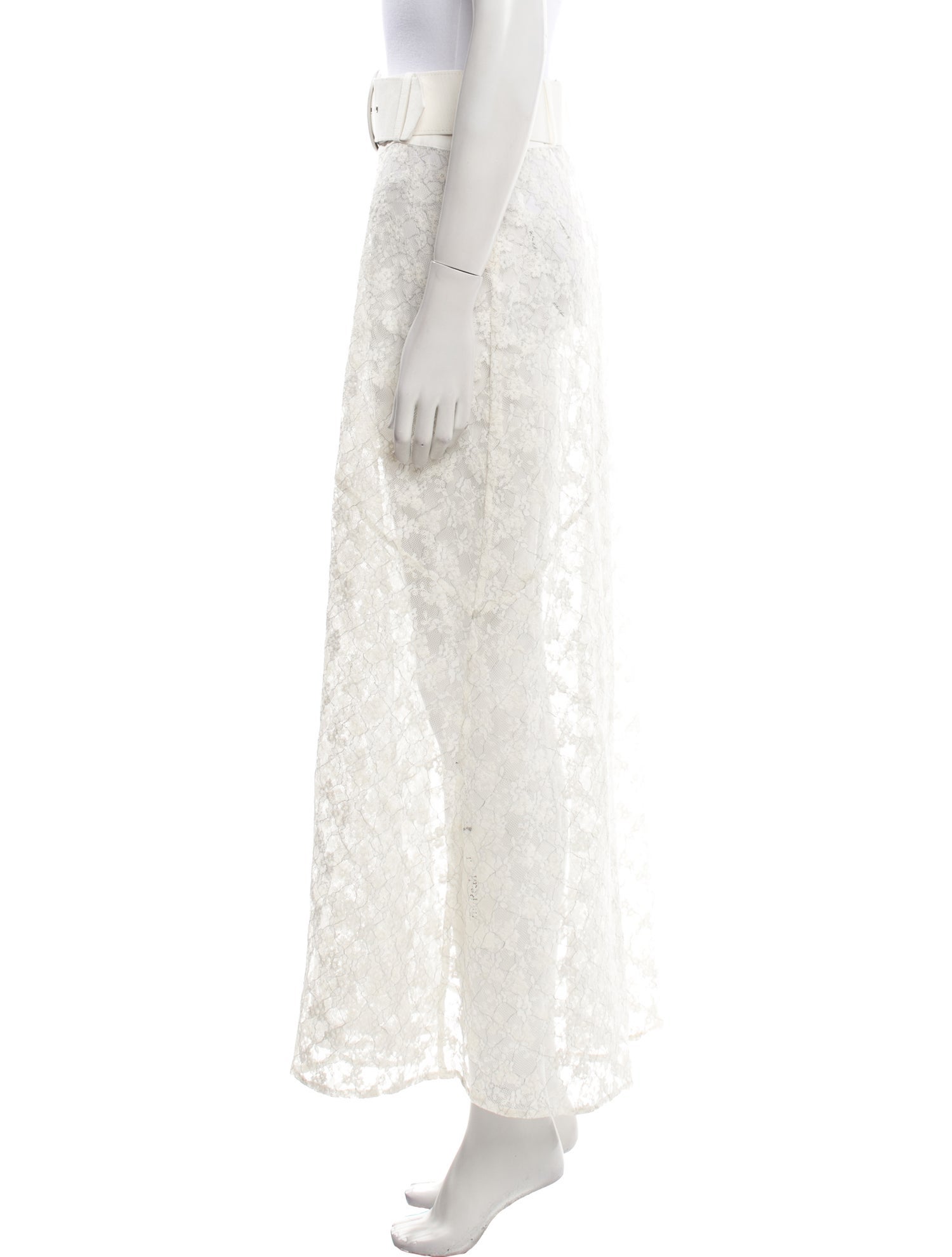 For Love & Lemons Lace Pattern Midi Length Skirt