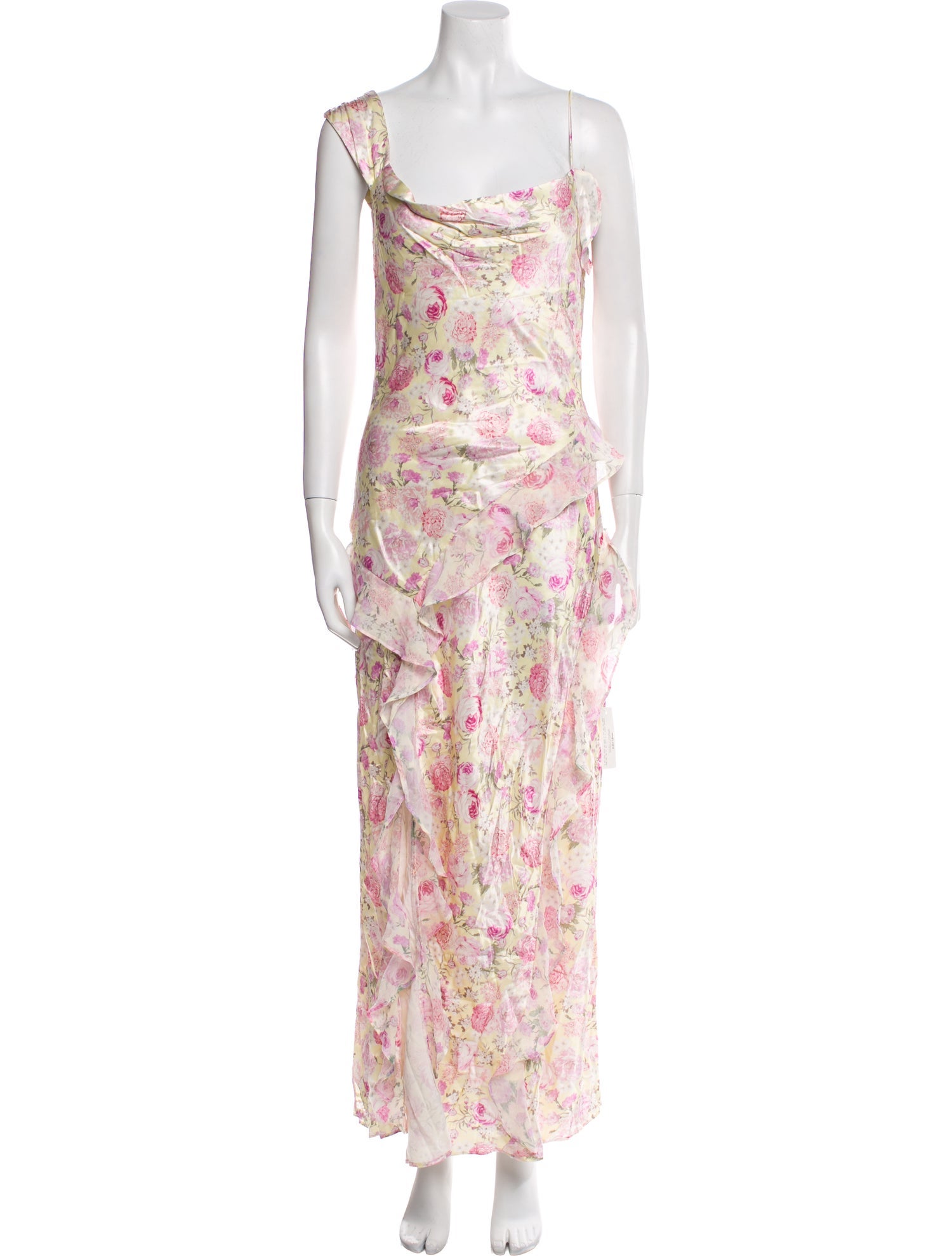 For Love & Lemons Floral Print Long Dress