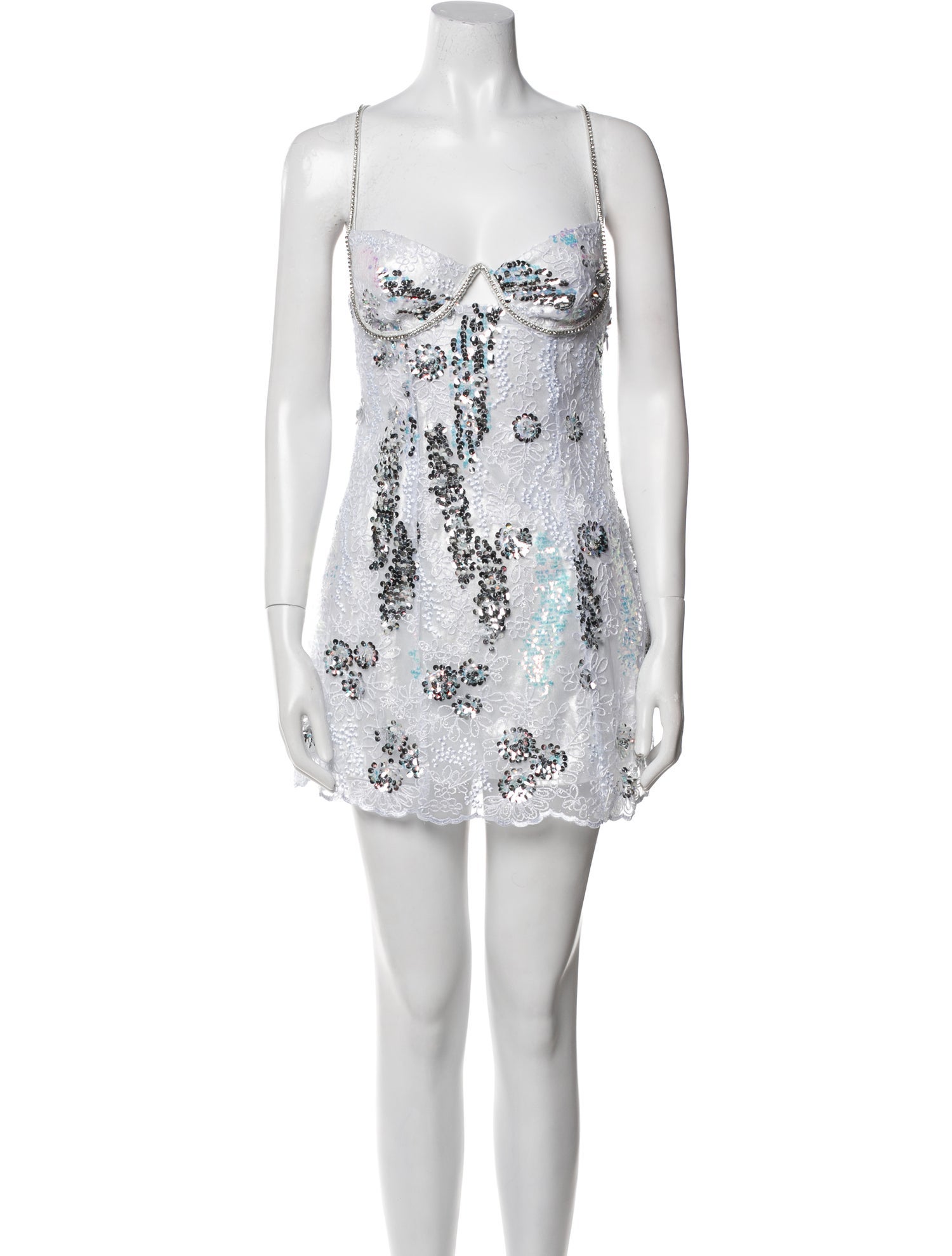 For Love & Lemons Square Neckline Mini Dress