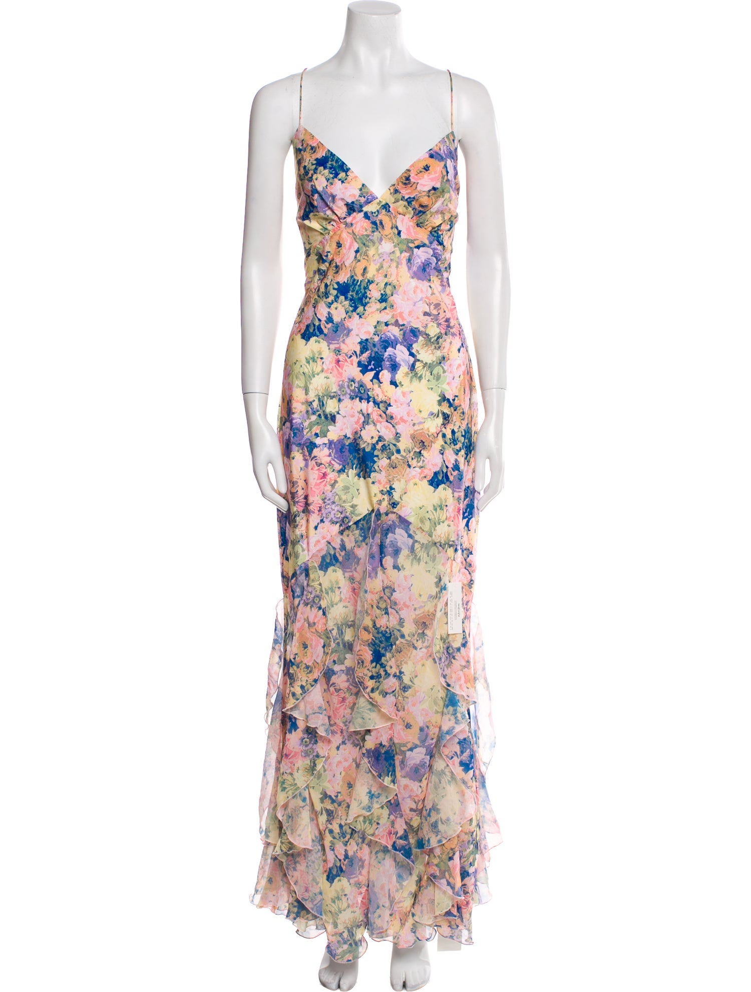 For Love & Lemons Floral Print Long Dress w/ Tags