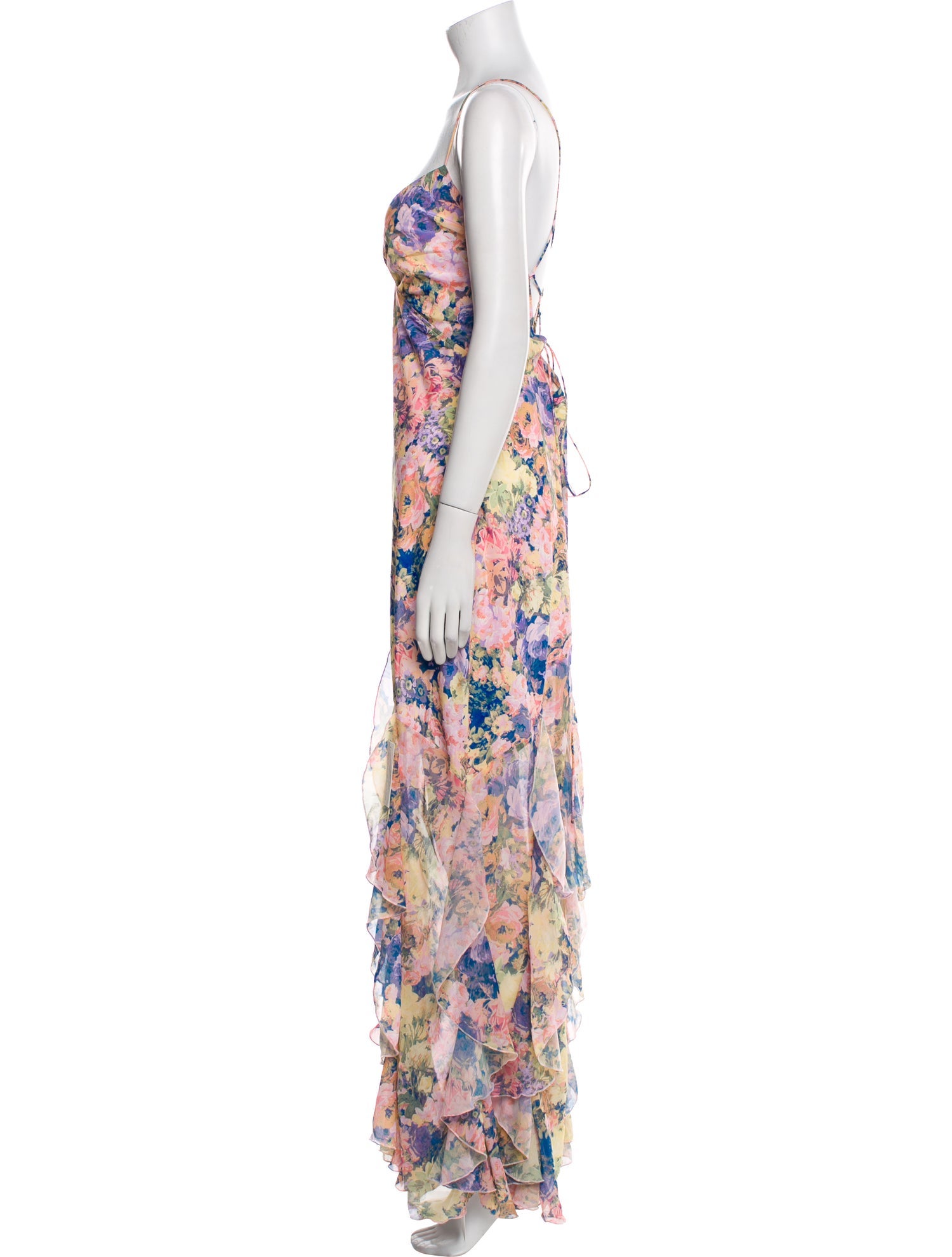 For Love & Lemons Floral Print Long Dress w/ Tags