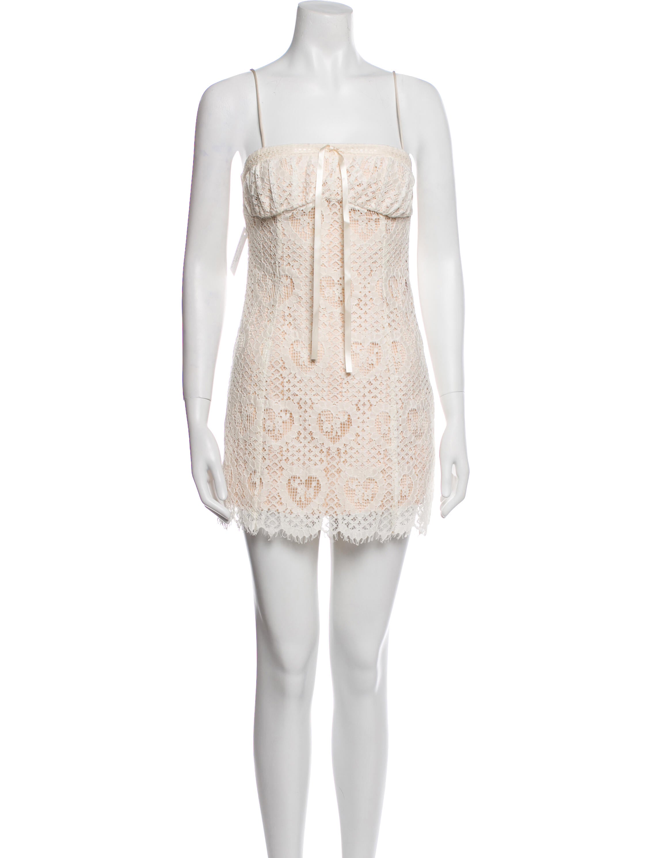 For Love & Lemons Square Neckline Mini Dress