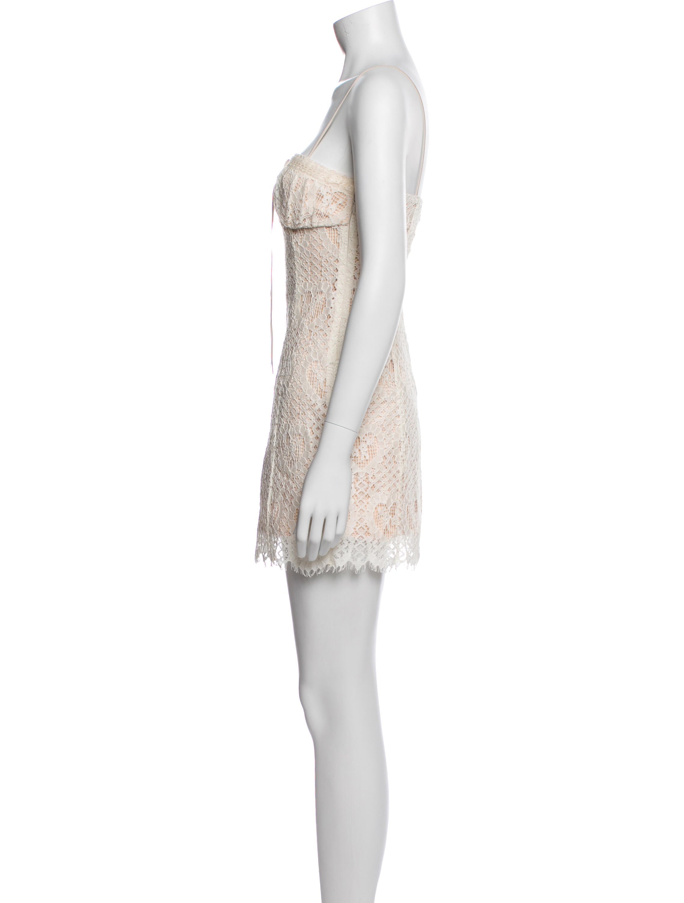 For Love & Lemons Square Neckline Mini Dress