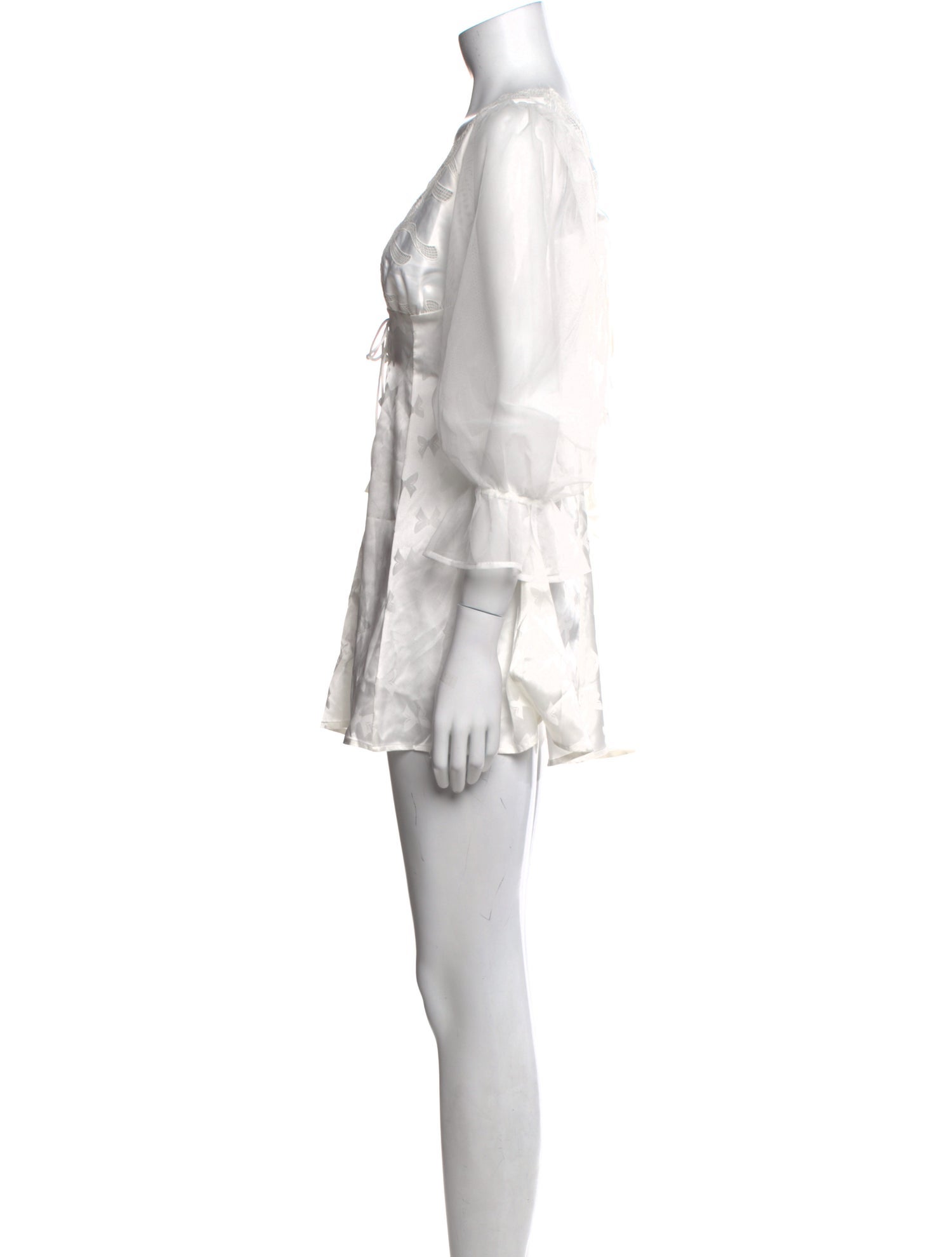 For Love & Lemons V-Neck Mini Dress