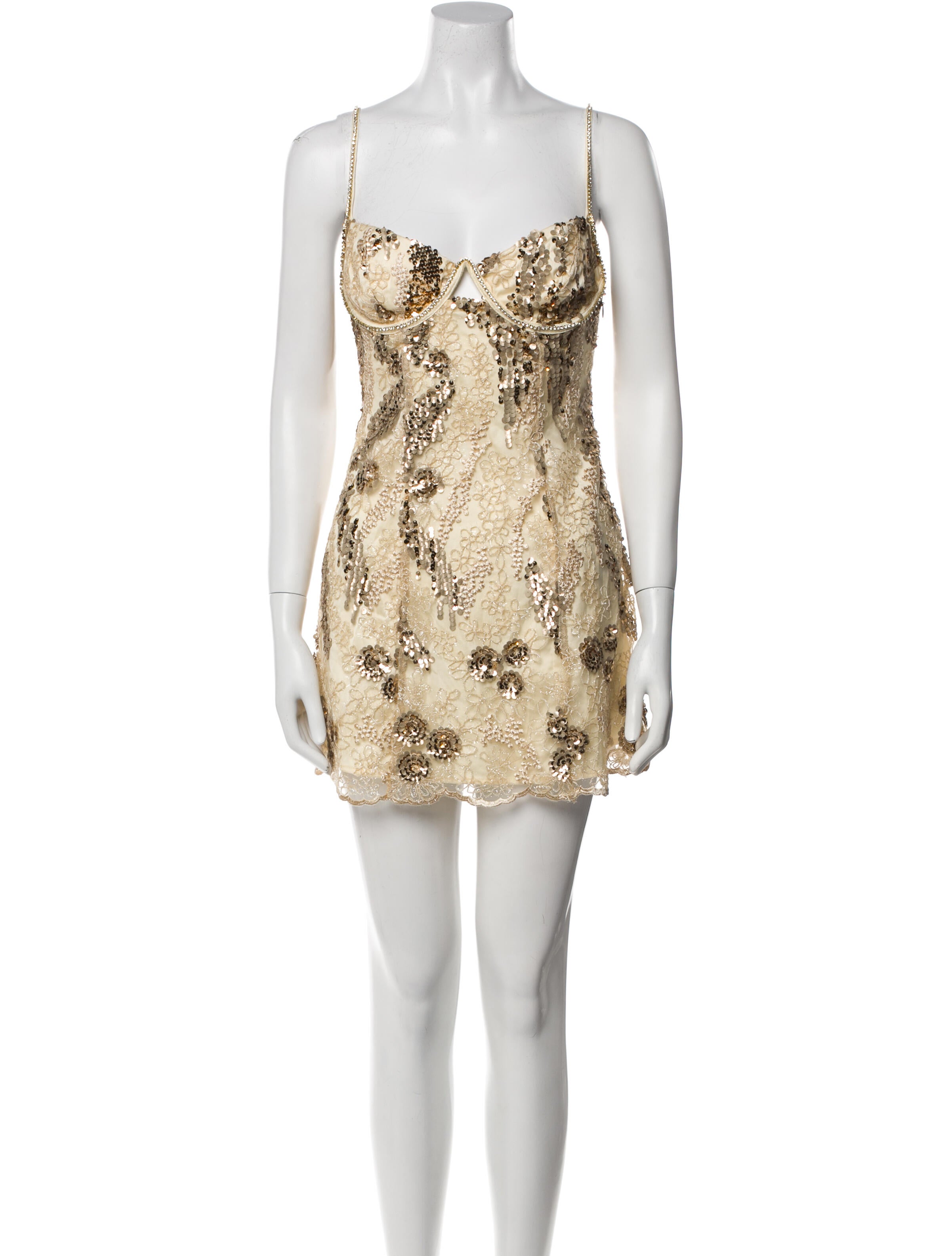 For Love & Lemons Square Neckline Mini Dress w/ Tags