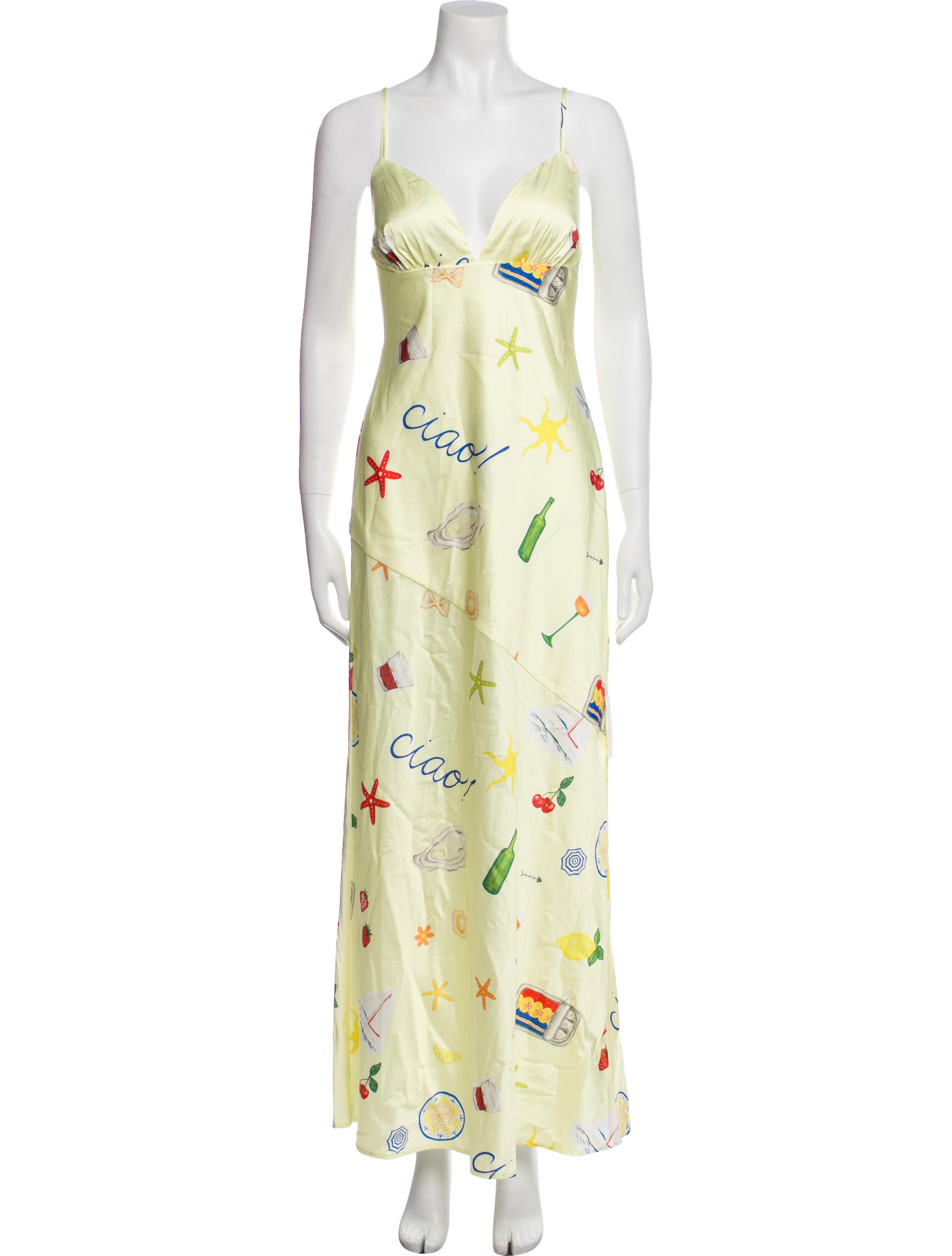 For Love & Lemons Floral Print Long Dress w/ Tags