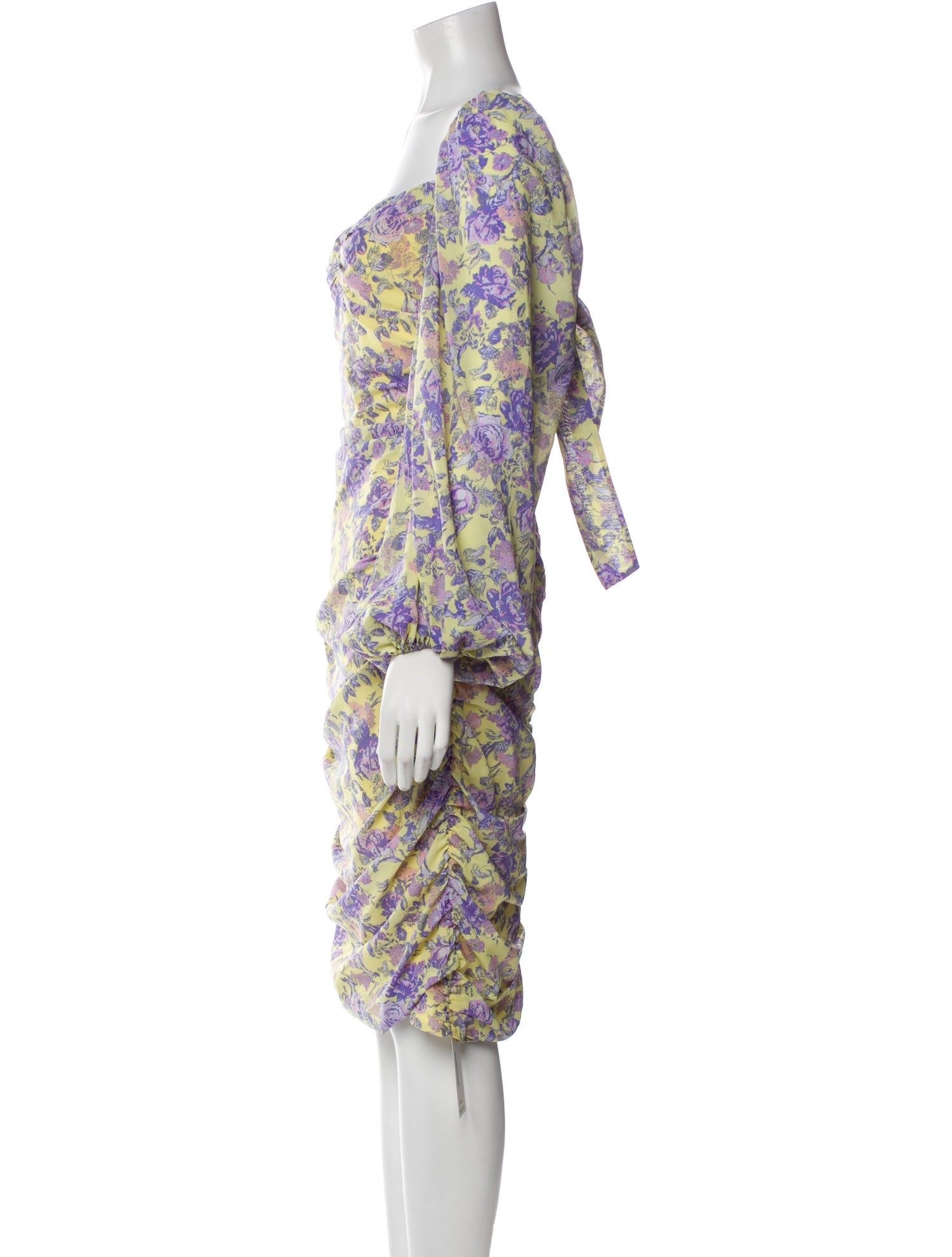 For Love & Lemons Floral Print Midi Length Dress w/ Tags