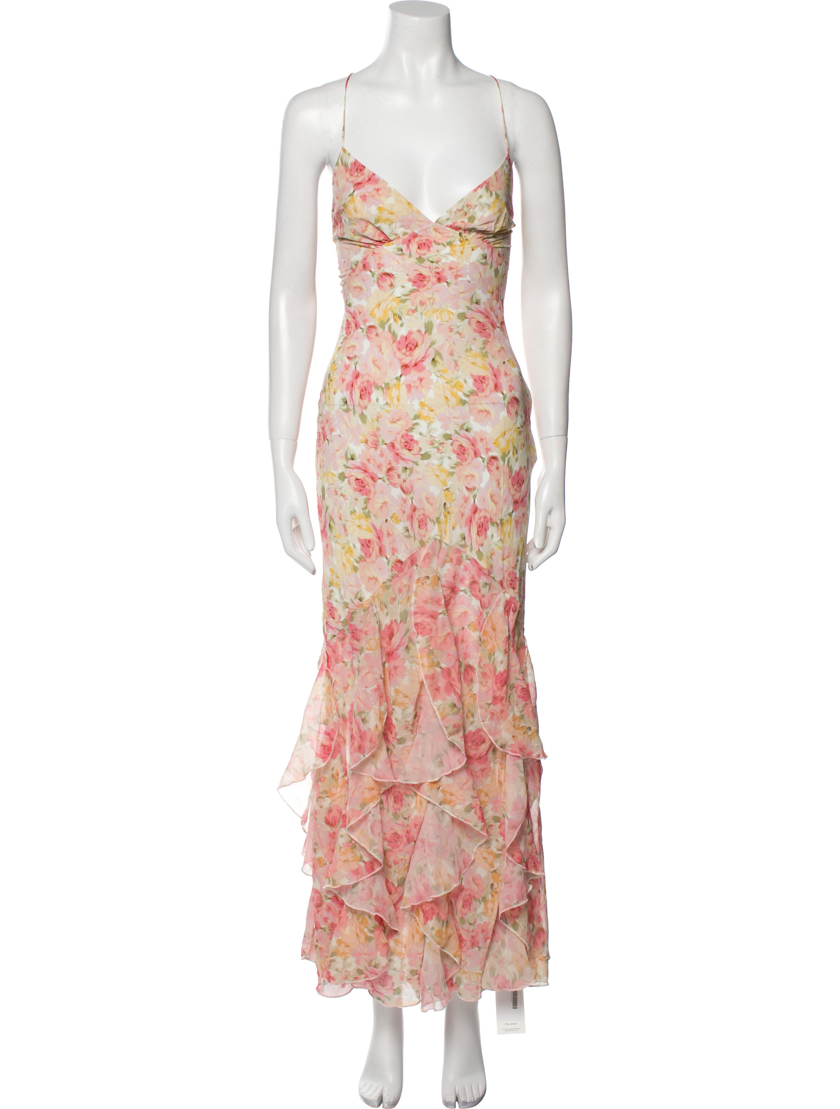 For Love & Lemons Floral Print Long Dress w/ Tags