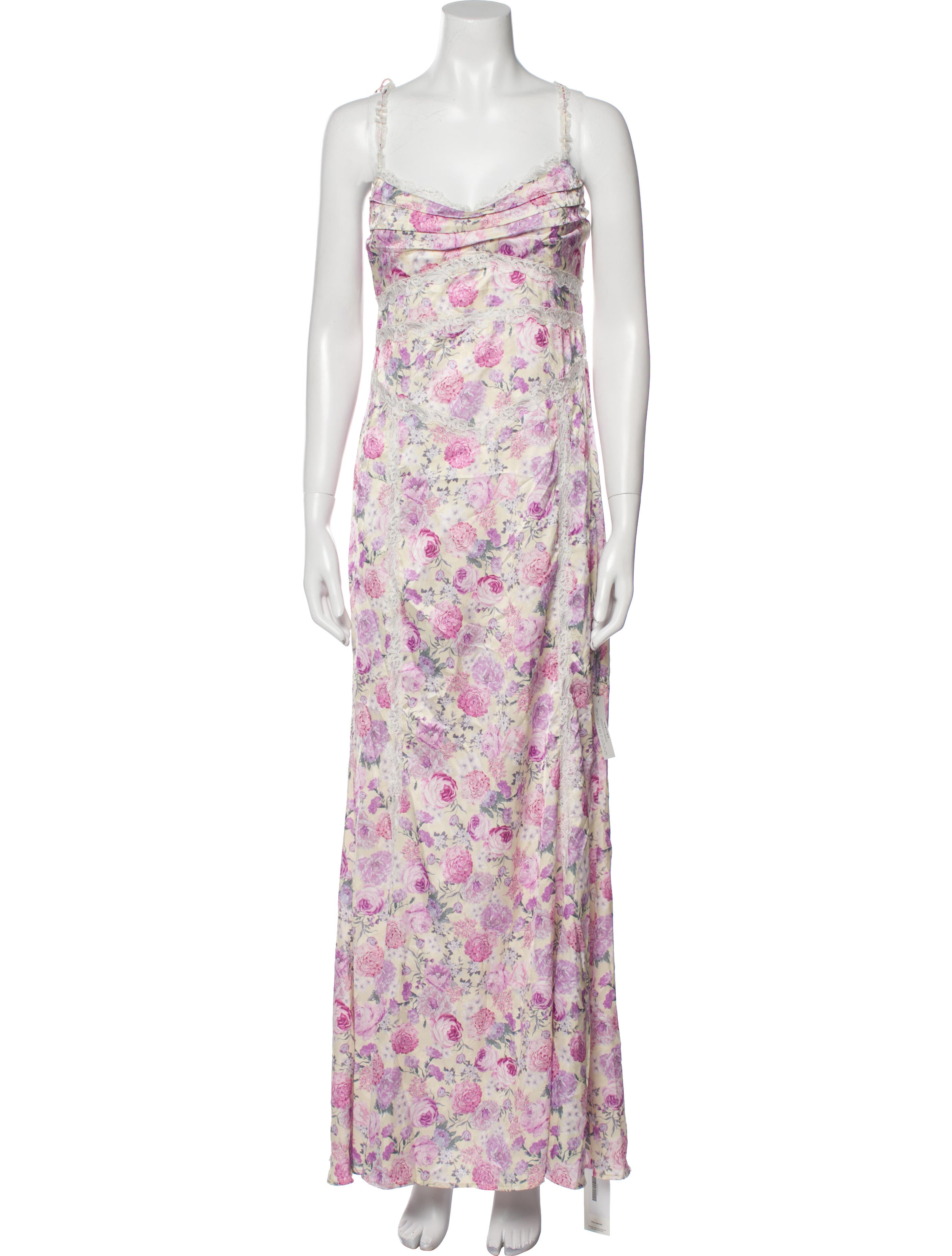 For Love & Lemons Floral Print Long Dress w/ Tags