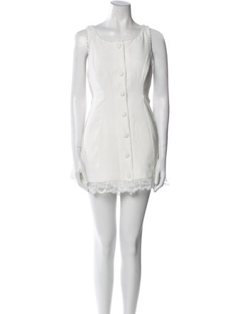 For Love & Lemons Scoop Neck Mini Dress