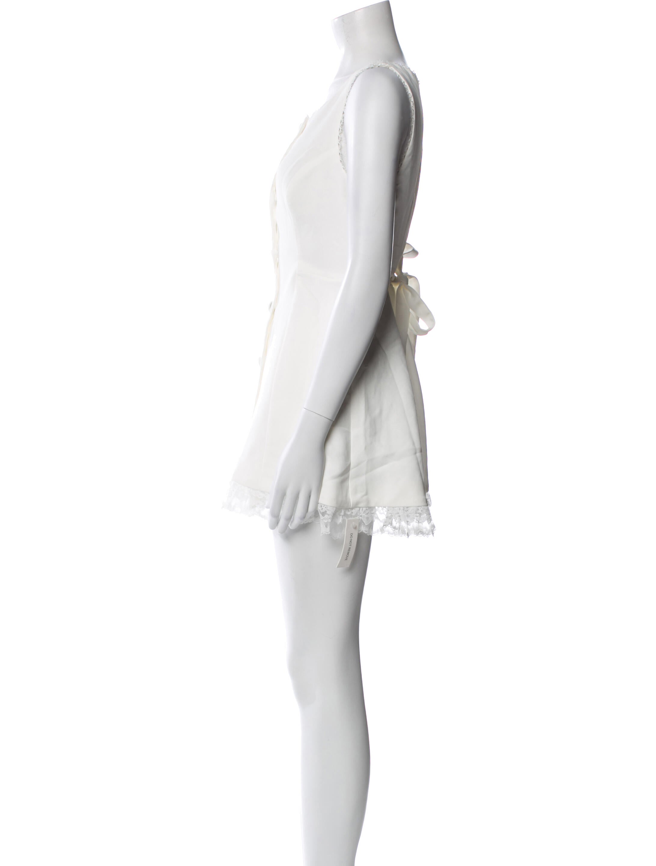 For Love & Lemons Scoop Neck Mini Dress