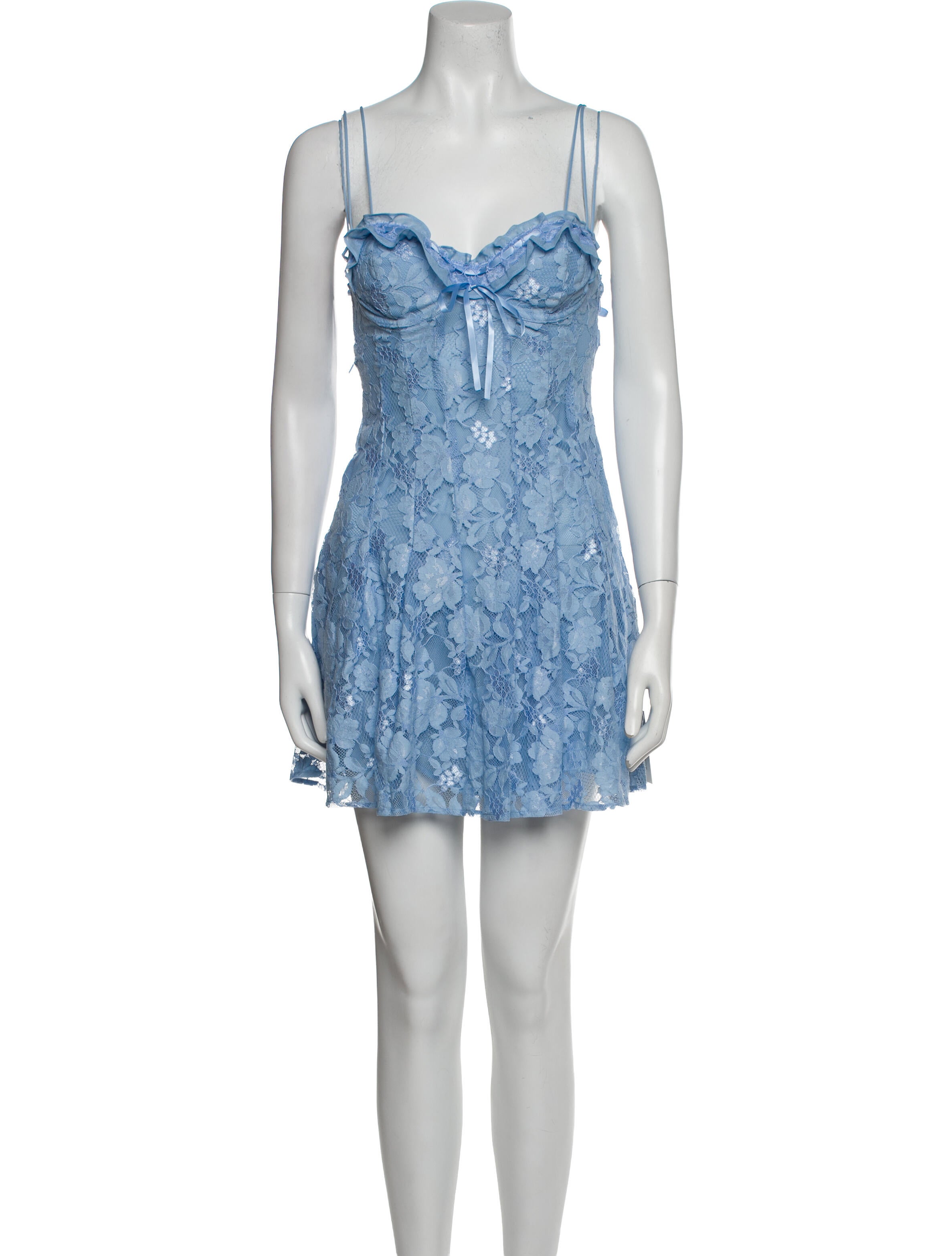 For Love & Lemons Square Neckline Mini Dress