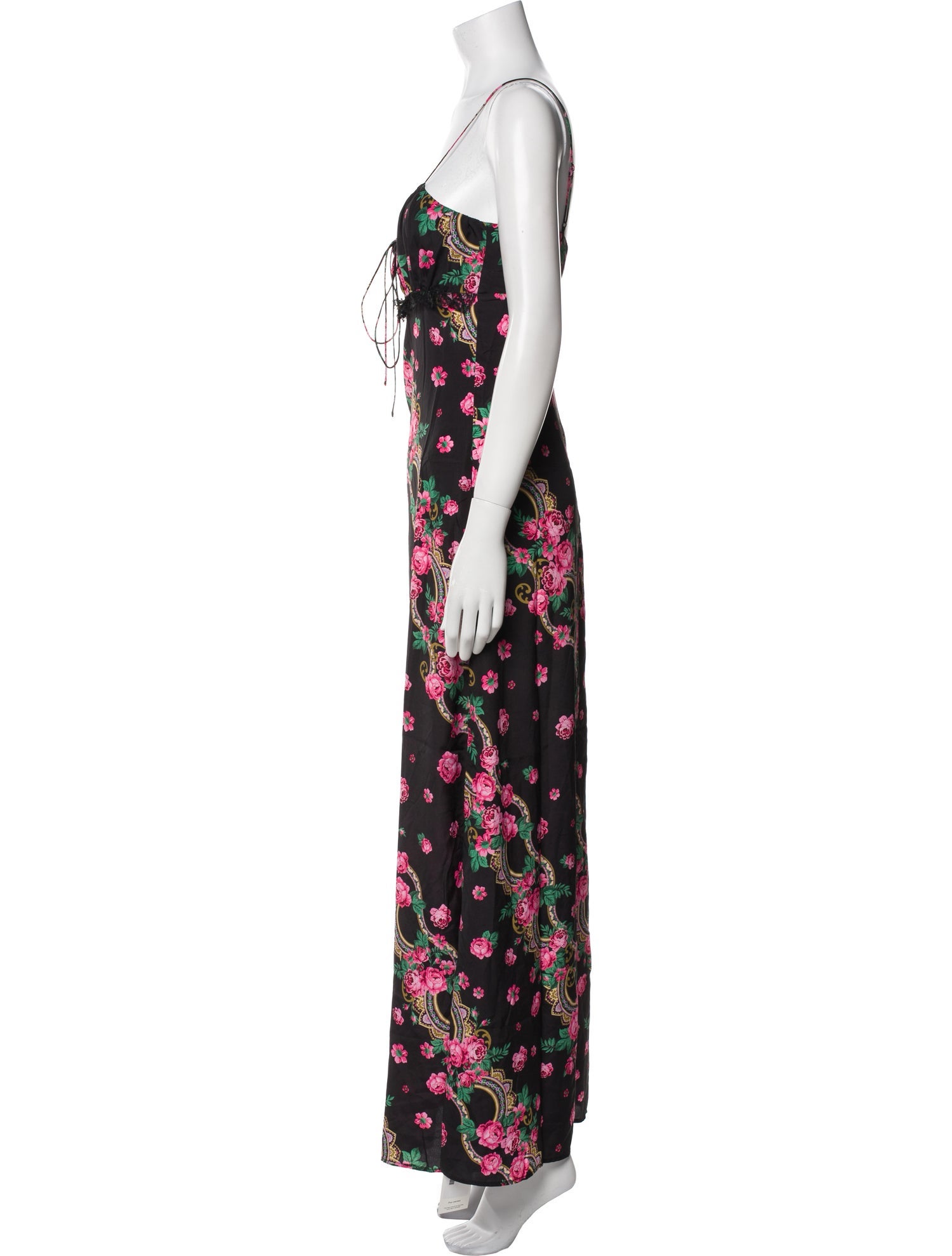 For Love & Lemons Floral Print Long Dress