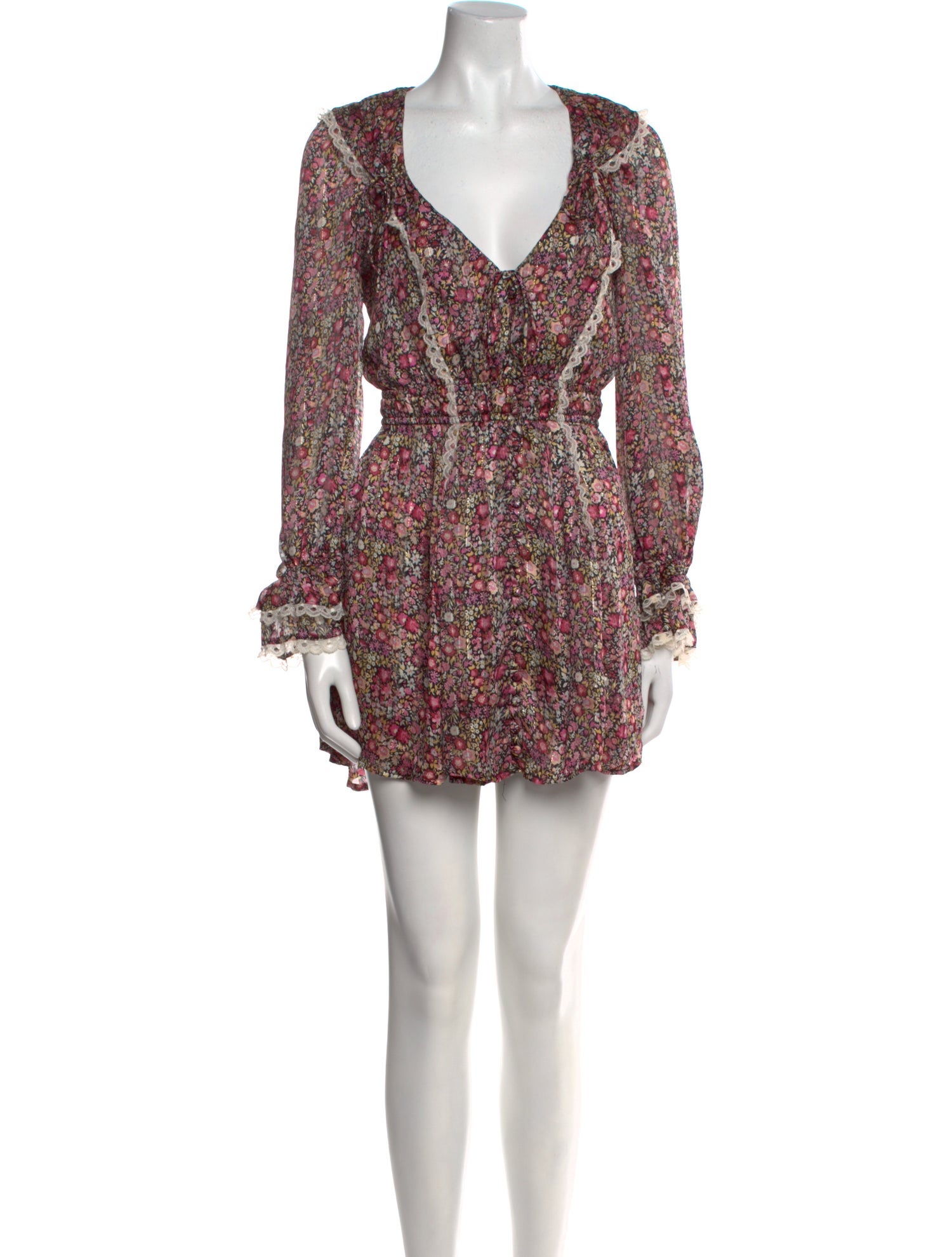 For Love & Lemons Printed Mini Dress