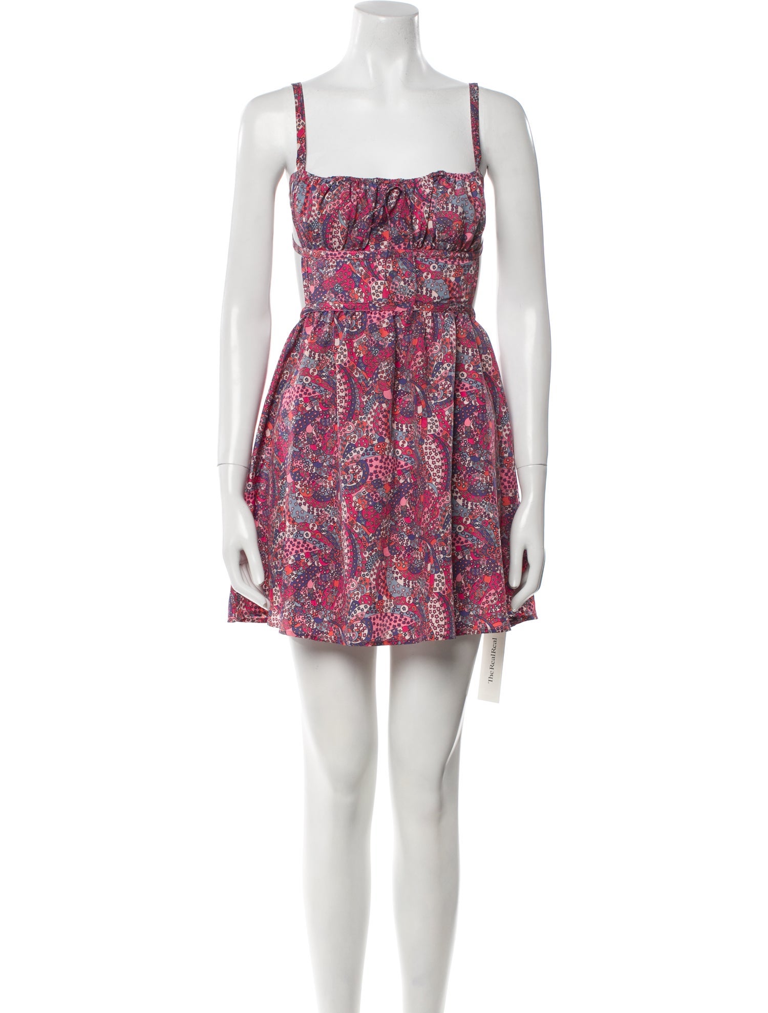 For Love & Lemons Floral Print Mini Dress