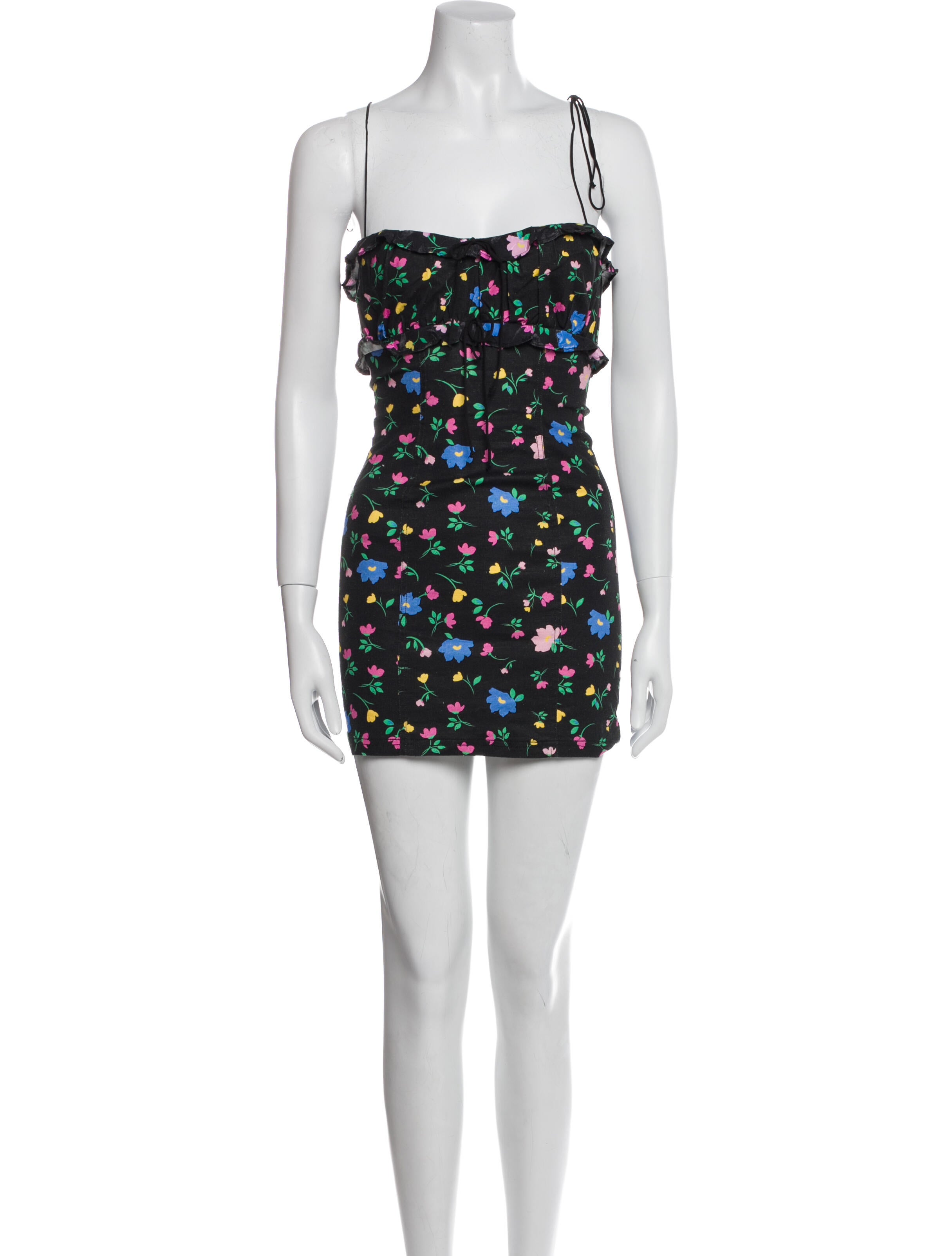 For Love & Lemons Floral Print Mini Dress