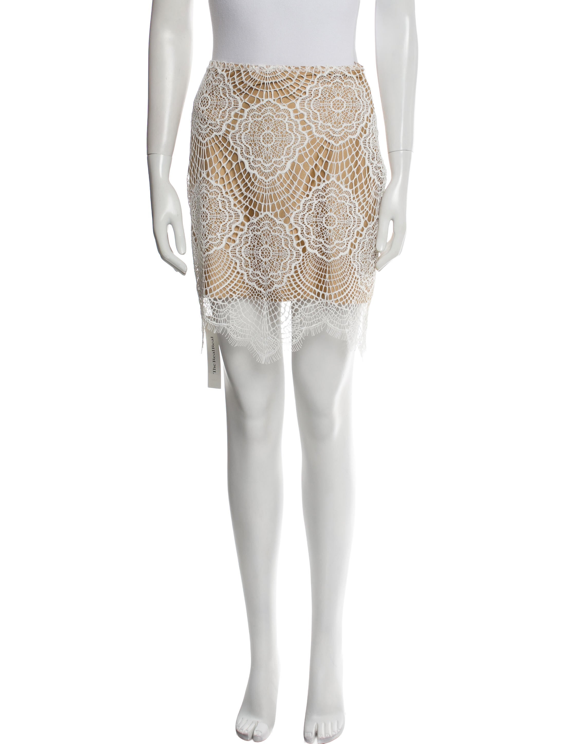 For Love & Lemons Lace Mini Skirt
