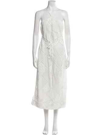 For Love & Lemons Lace Pattern Midi Length Dress
